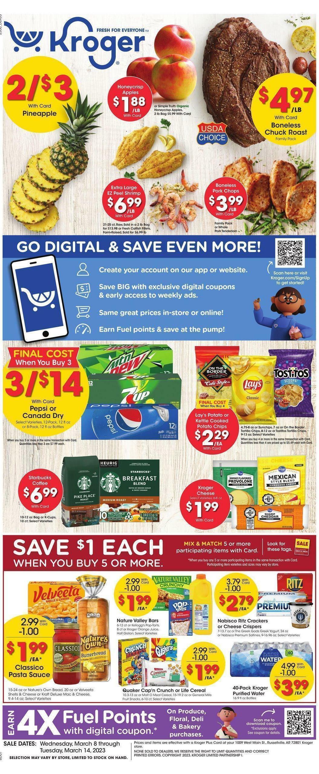 Kroger Weekly Ad from March 8