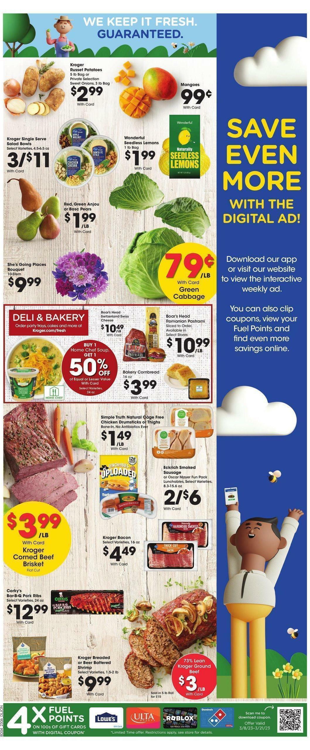 Kroger Weekly Ad from March 8