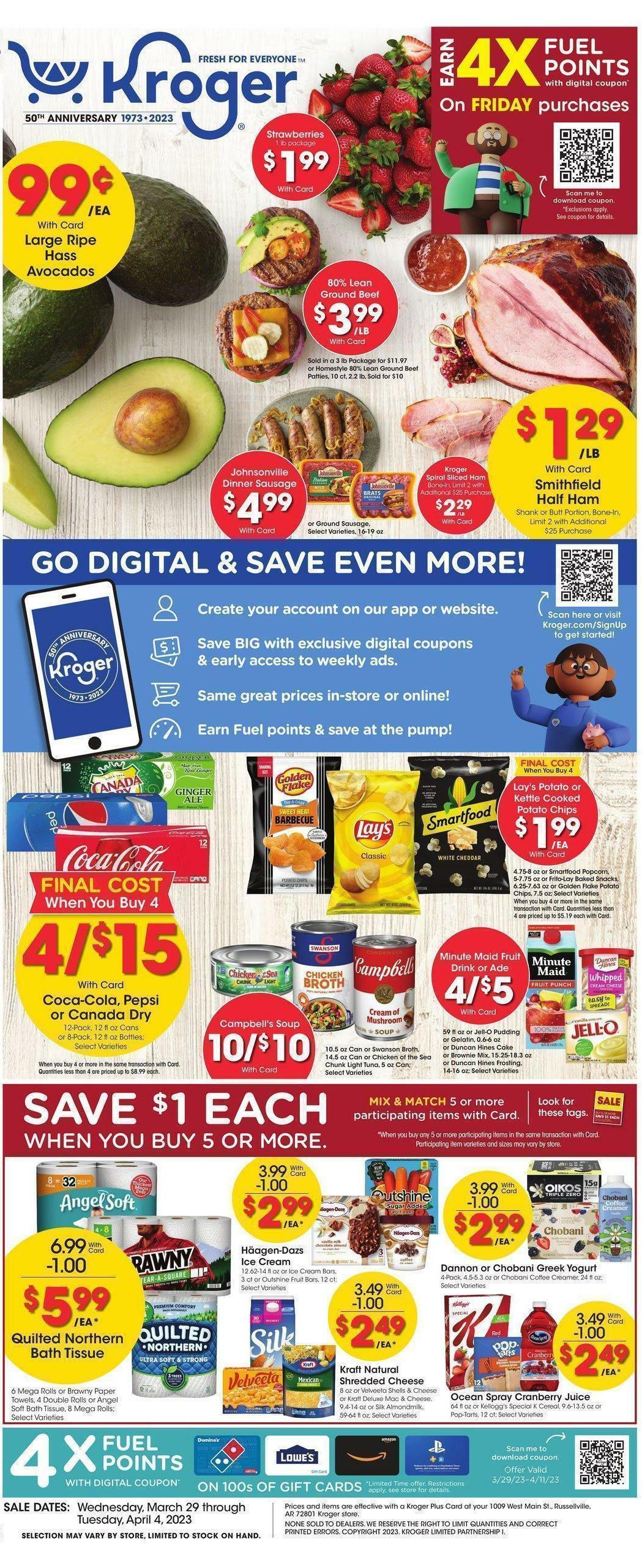 Kroger Weekly Ad from March 29
