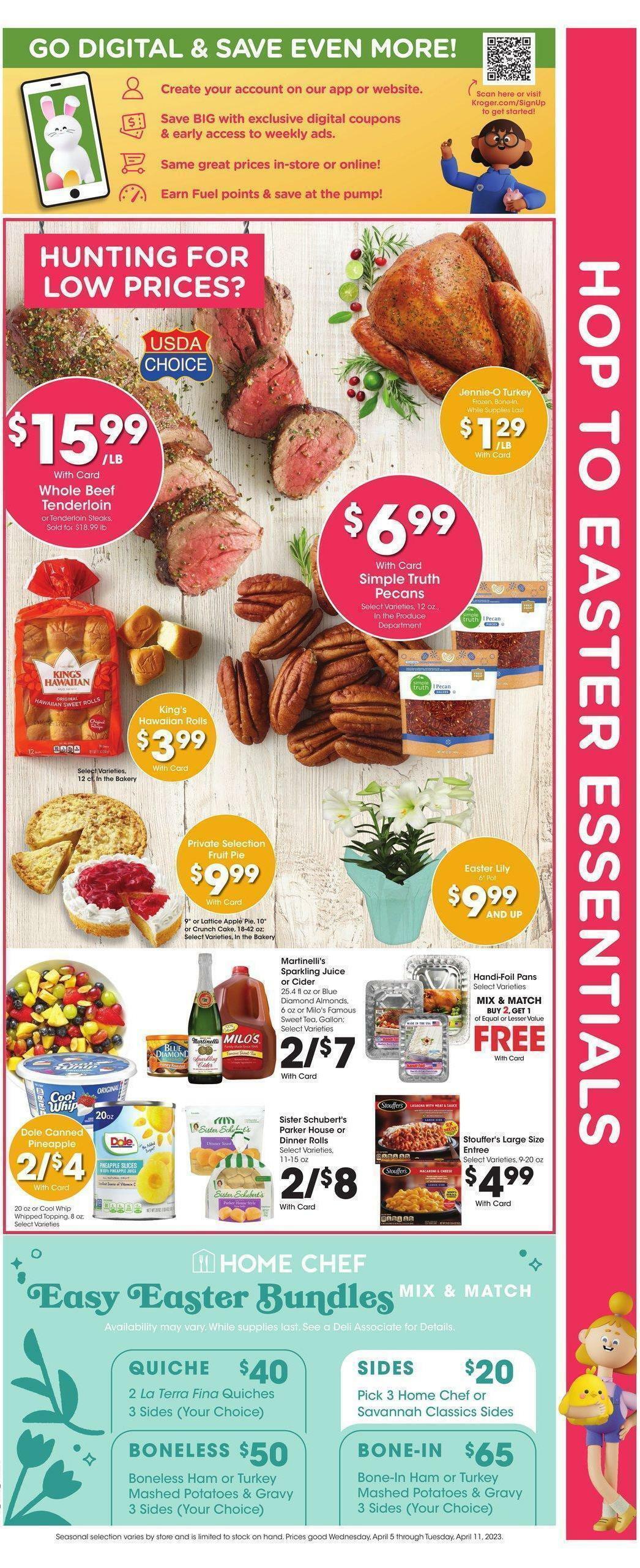 Kroger Weekly Ad from April 5