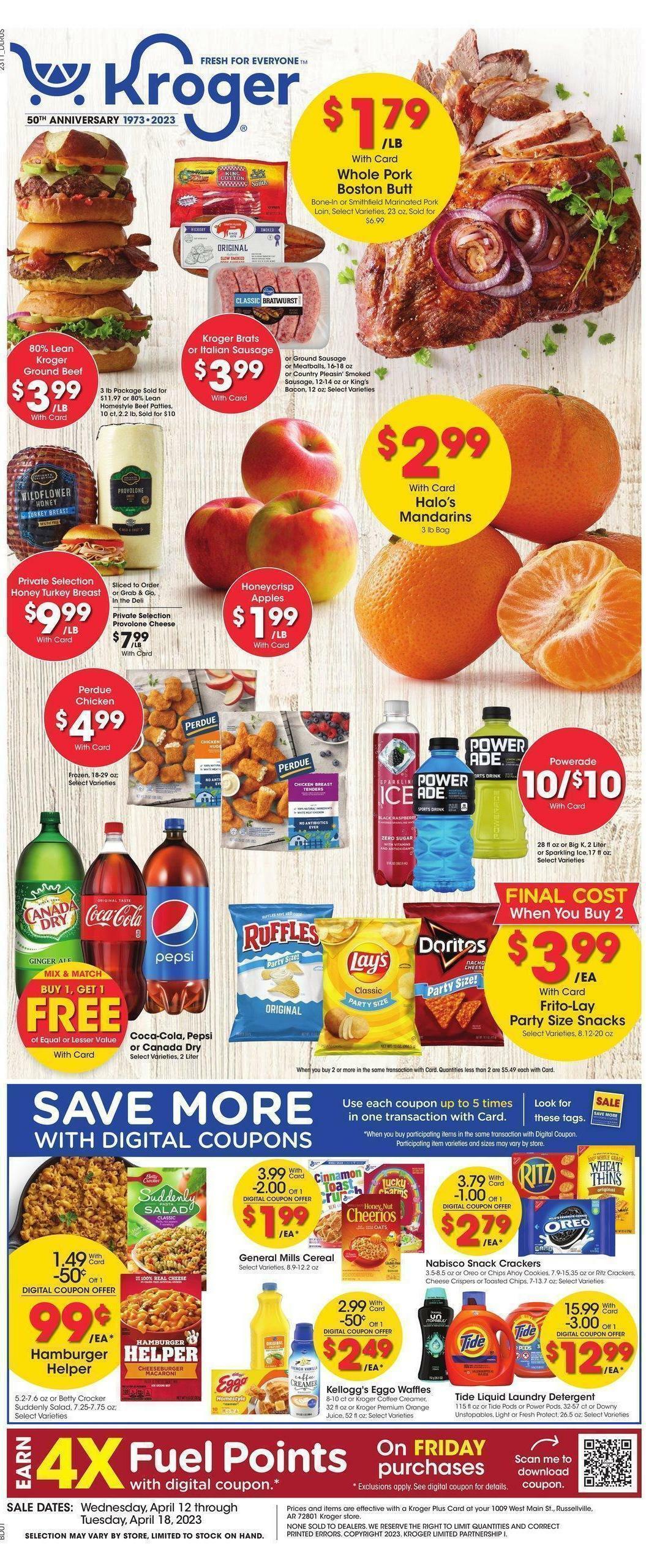 Kroger Weekly Ad from April 12