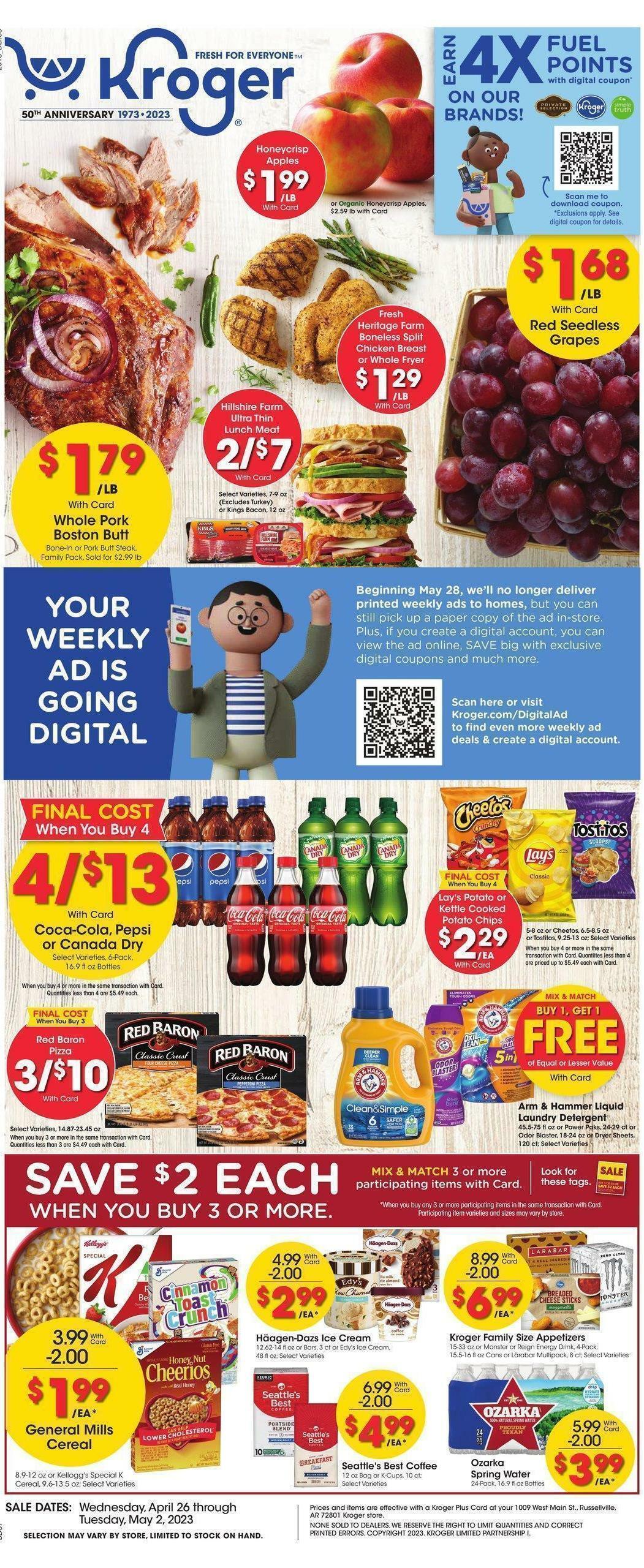 Kroger Weekly Ad from April 26