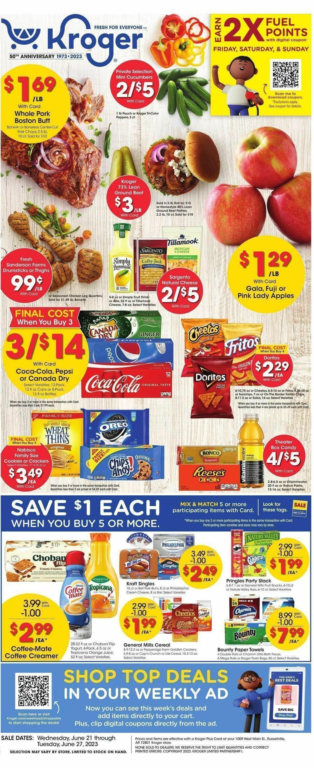 Kroger Weekly Ad from June 21