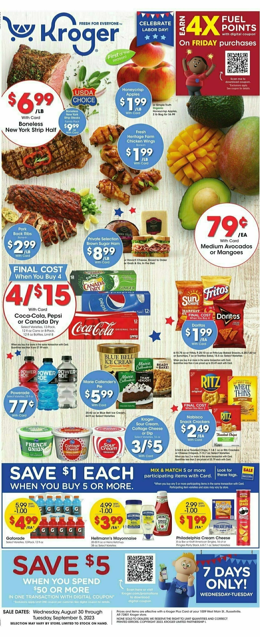Kroger Weekly Ad from August 30