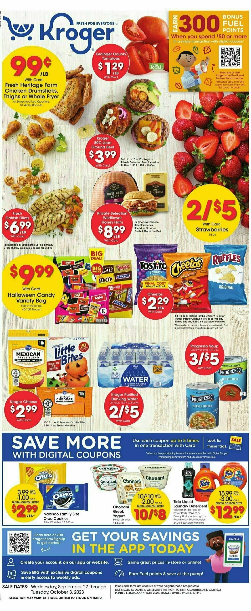 Kroger Weekly Ad from September 27