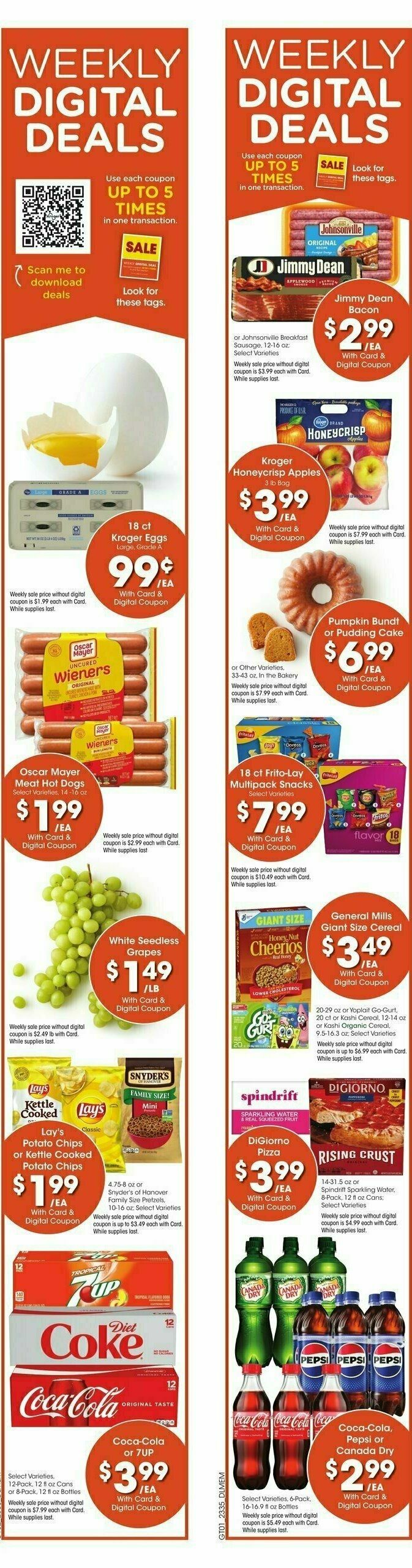 Kroger Weekly Ad from September 27