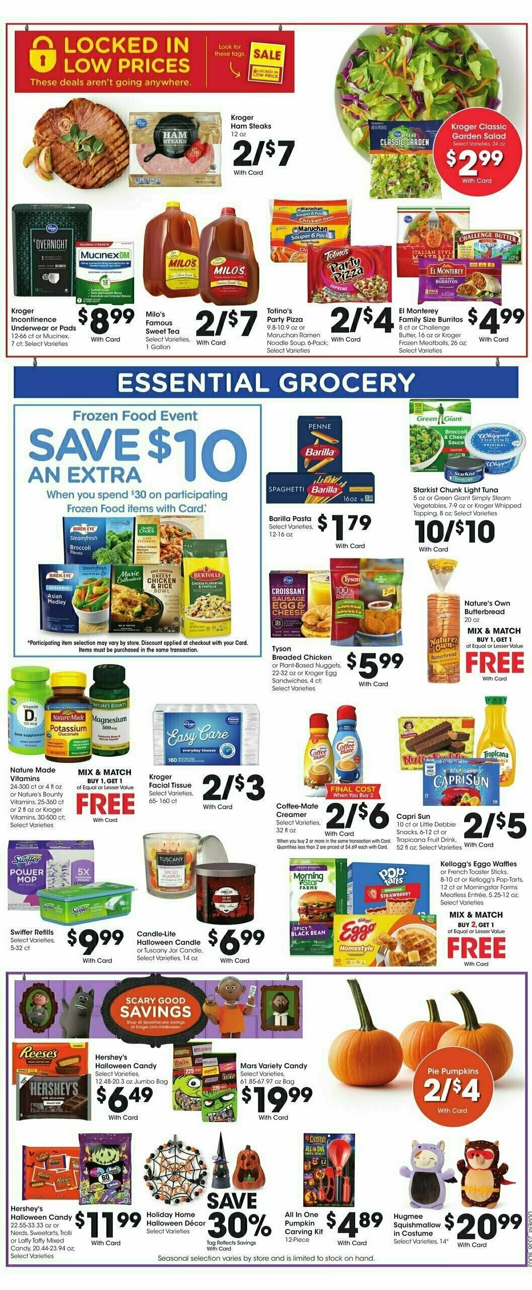 Kroger Weekly Ad from October 4