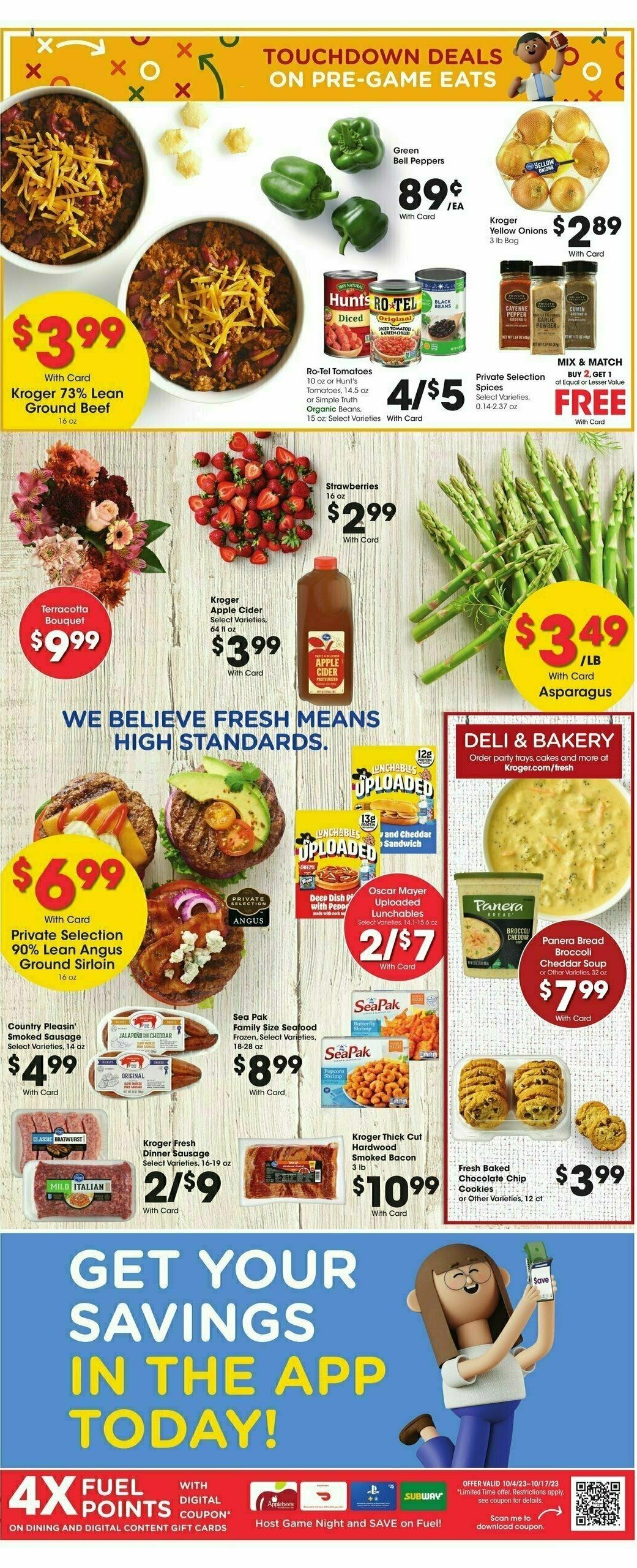 Kroger Weekly Ad from October 4