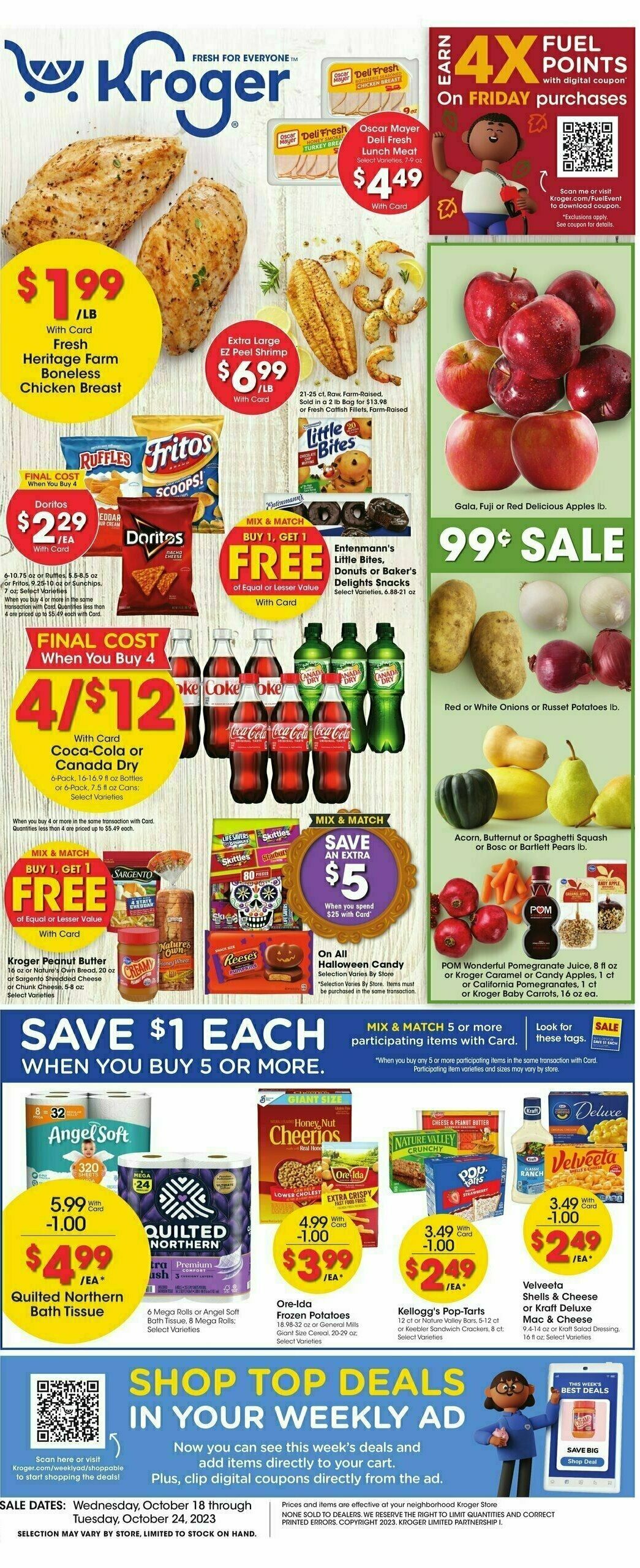 Kroger Weekly Ad from October 18