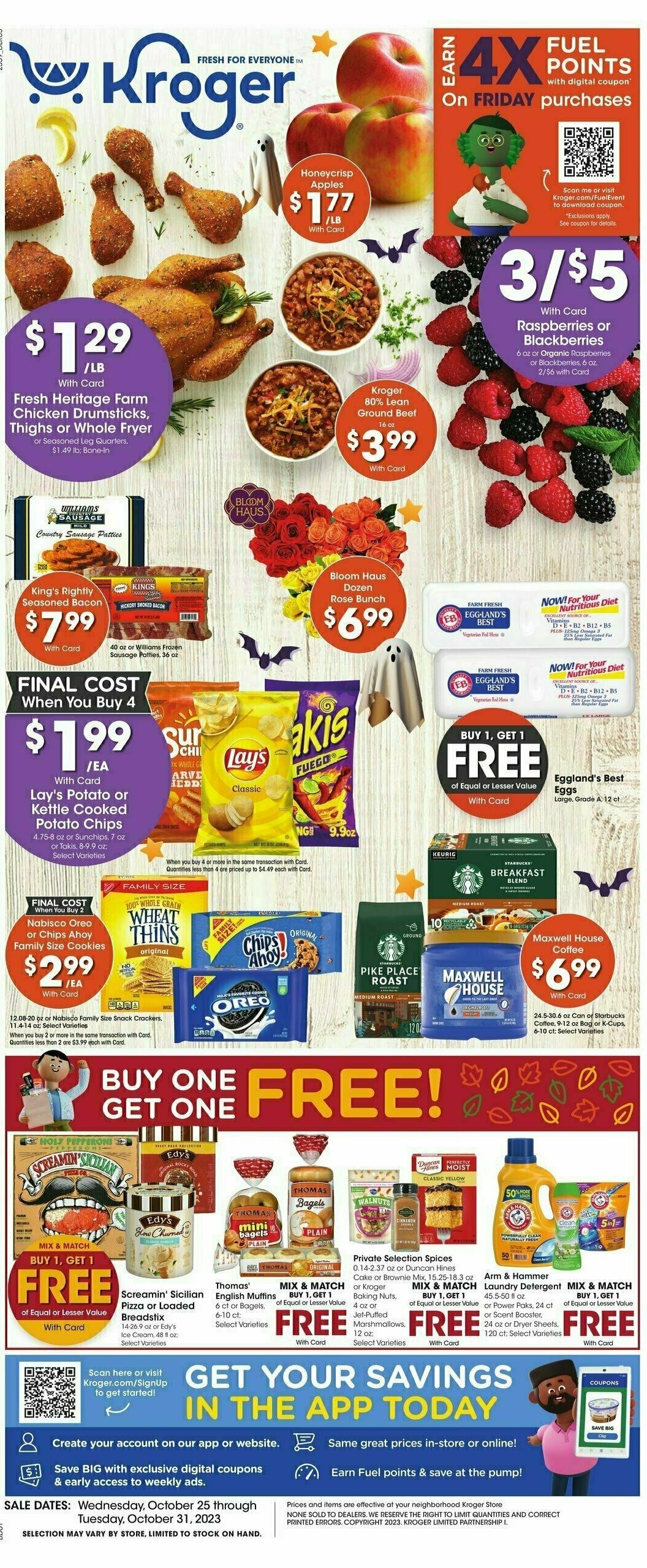 Kroger Weekly Ad from October 25