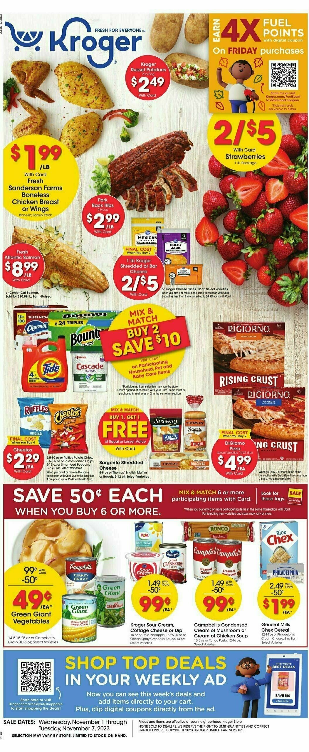 Kroger Weekly Ad from November 1