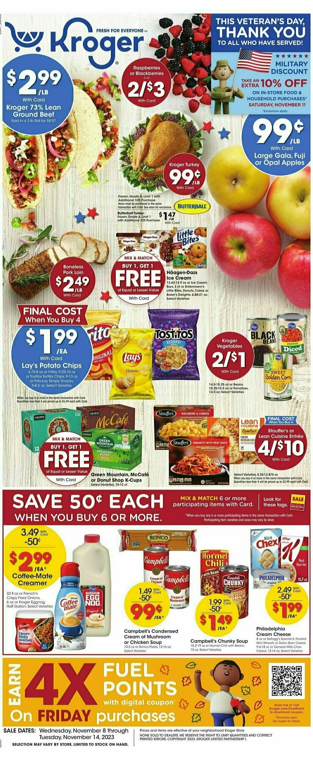 Kroger Weekly Ad from November 8