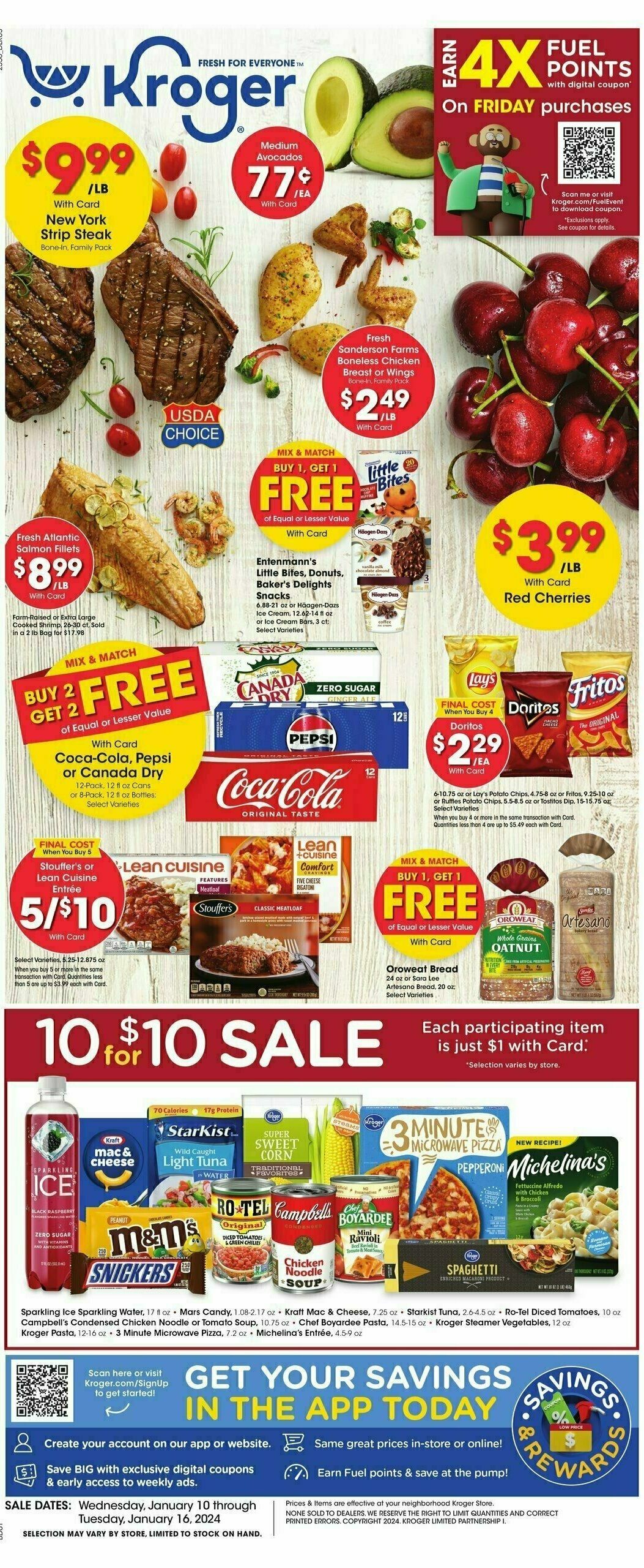 Kroger Weekly Ad from January 10