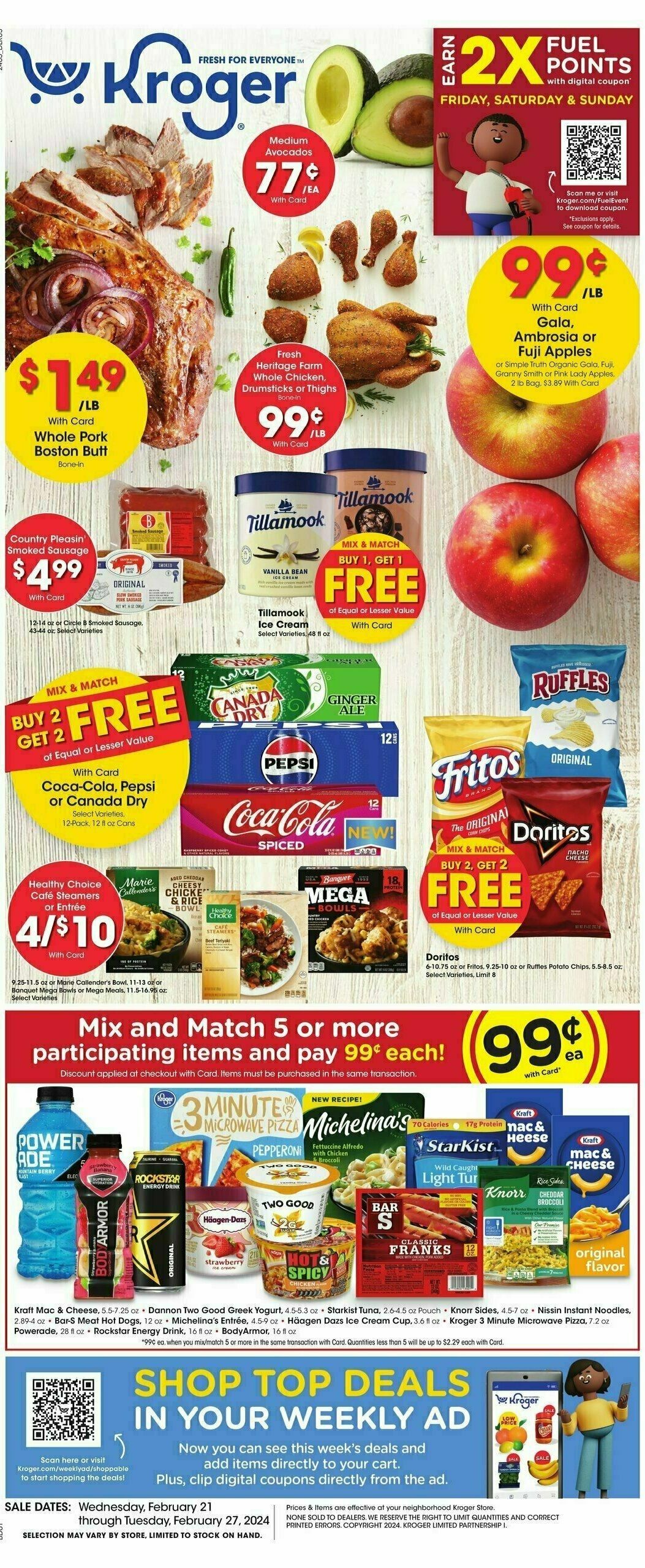 Kroger Weekly Ad from February 21