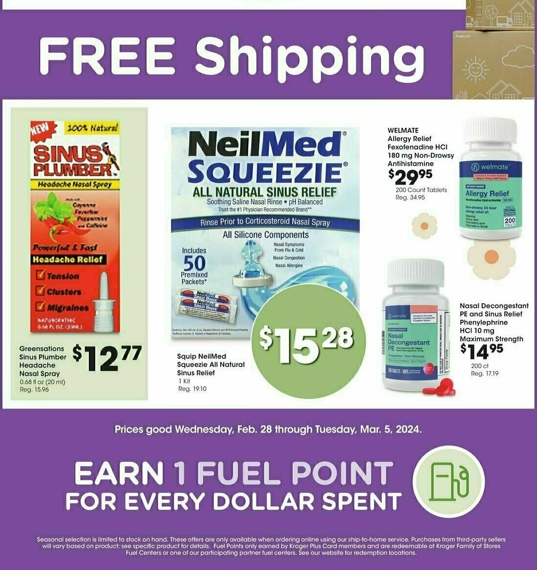 Kroger Ship to Home Weekly Ad from February 28
