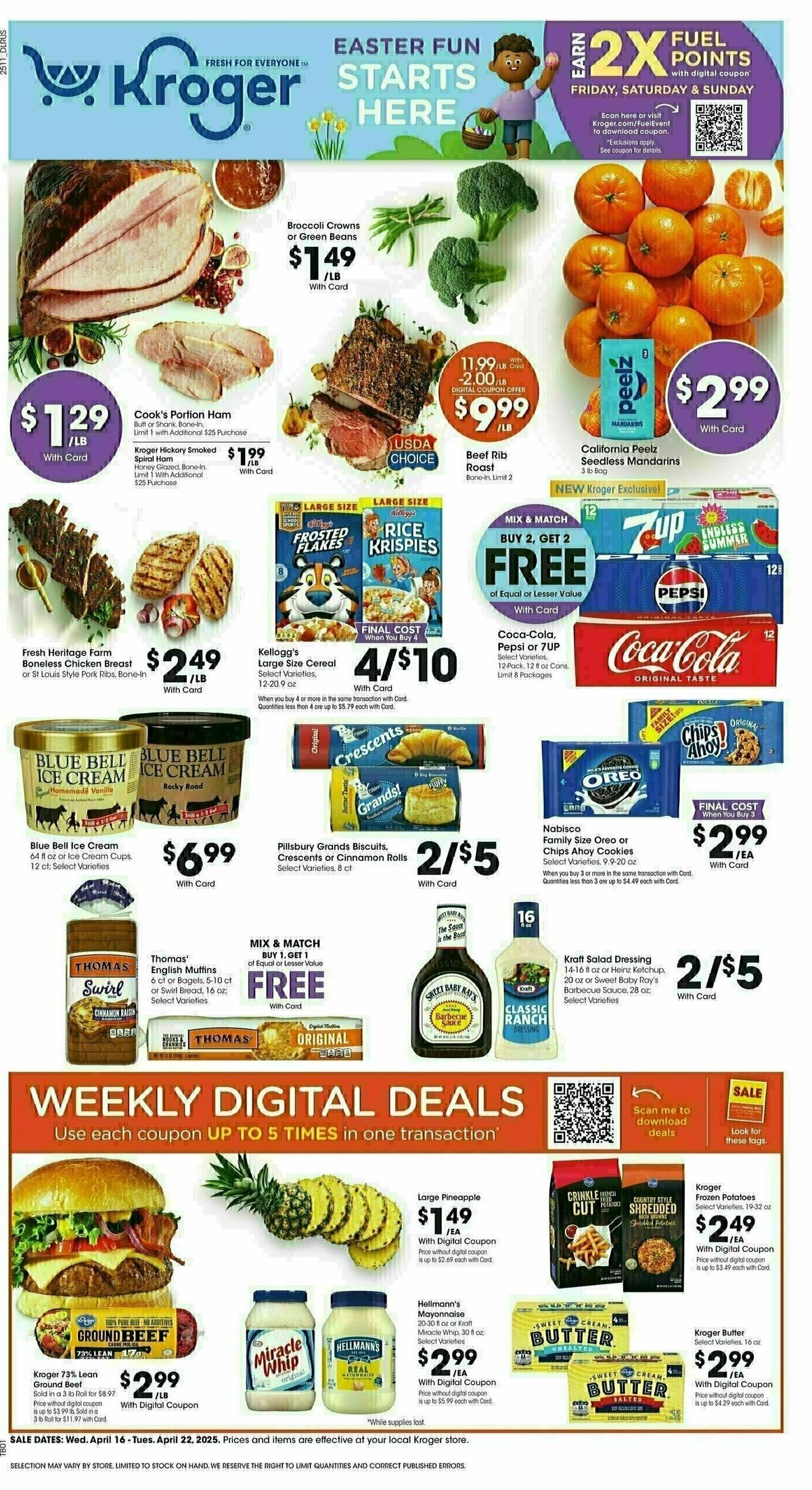 Kroger Weekly Ad from April 16
