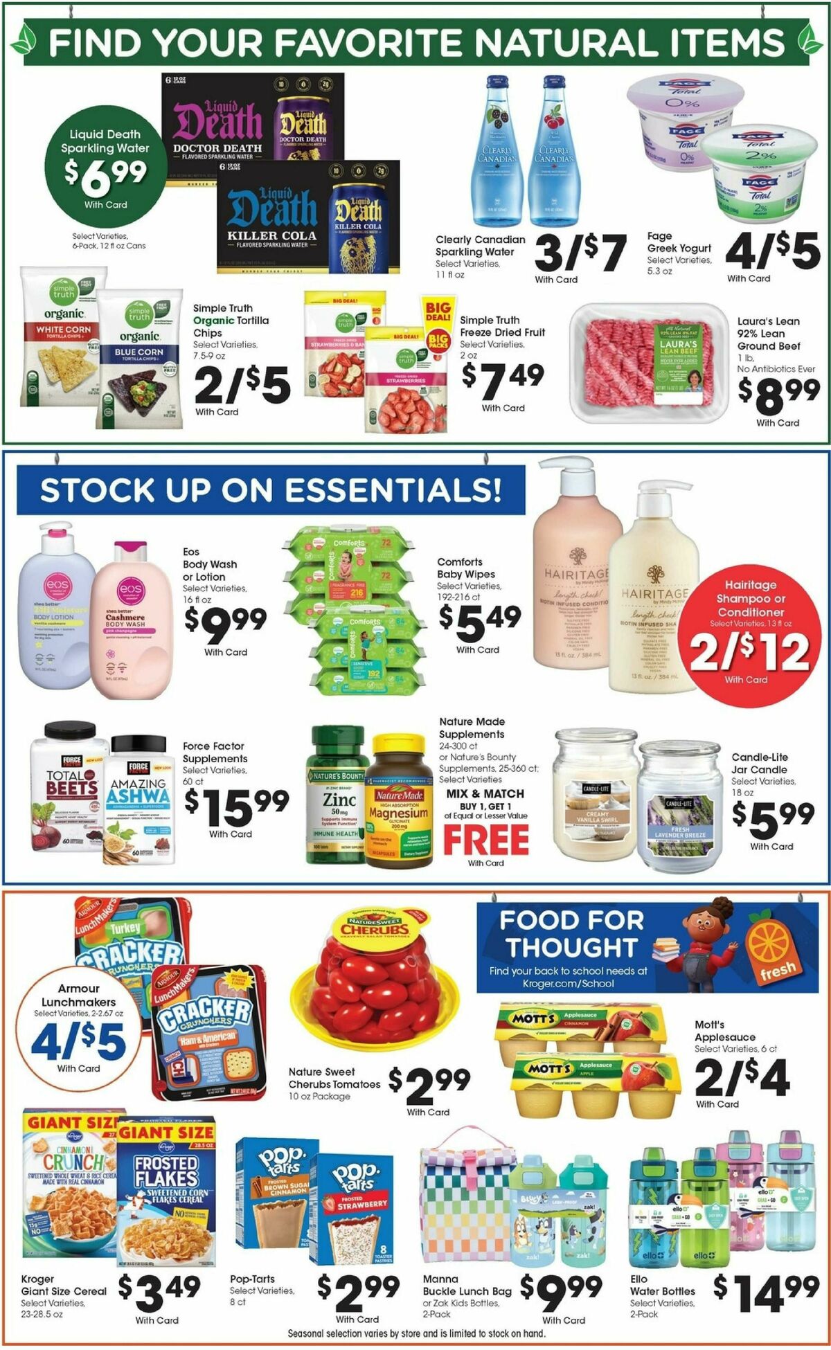 Kroger Weekly Ad from July 30