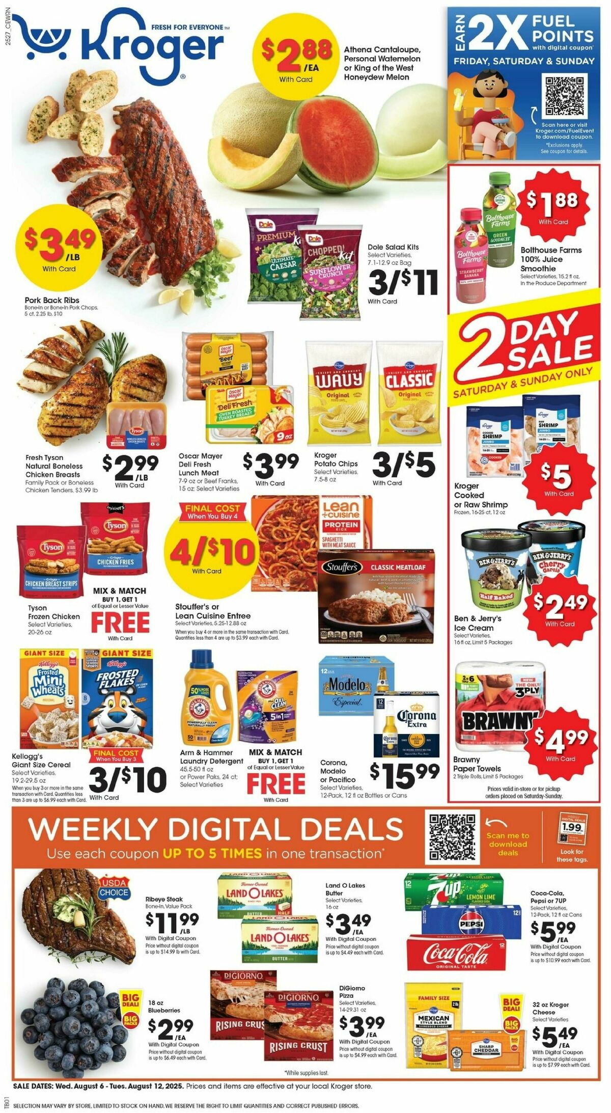 Kroger Weekly Ad from August 6