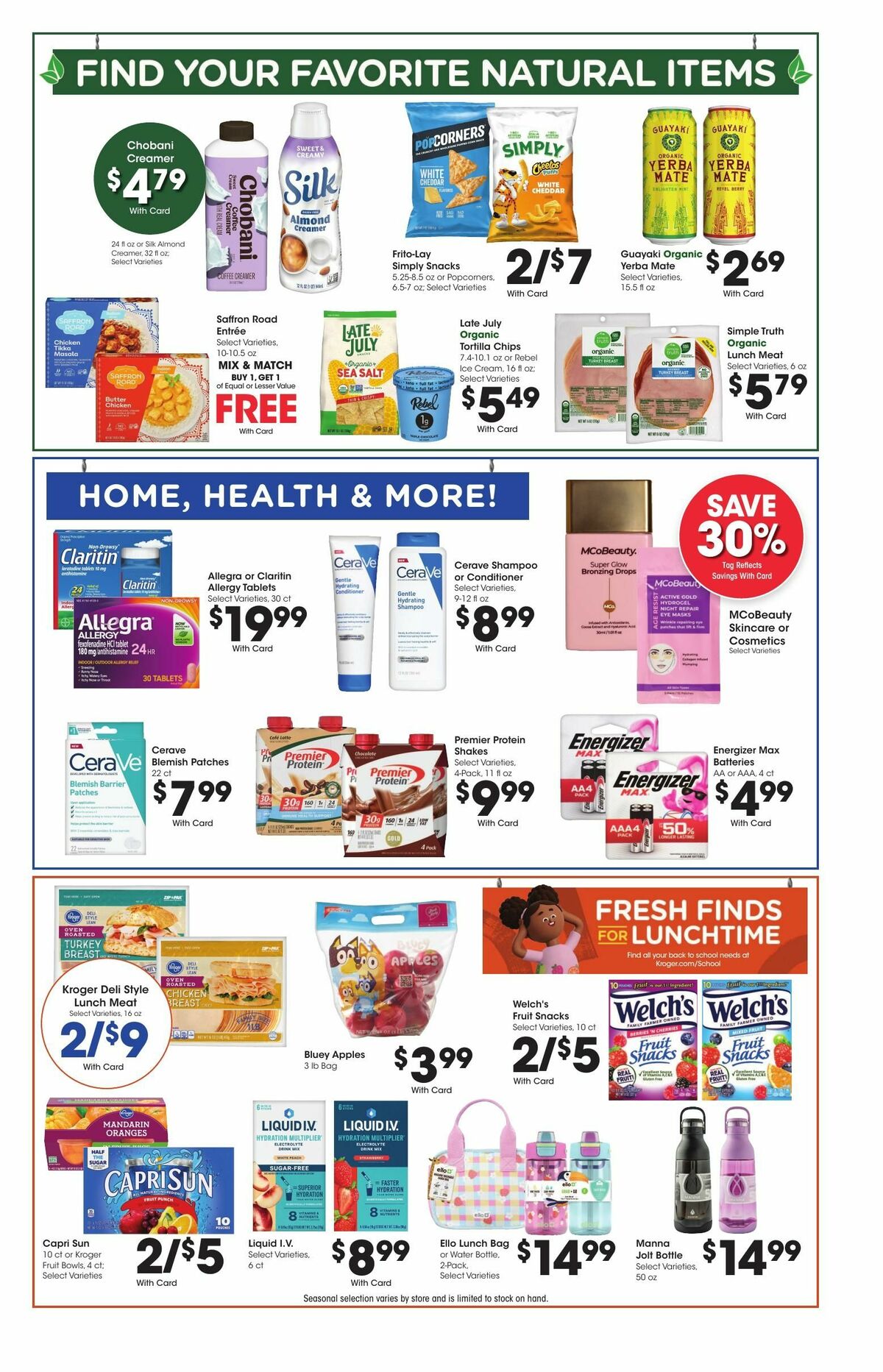 Kroger Weekly Ad from August 20