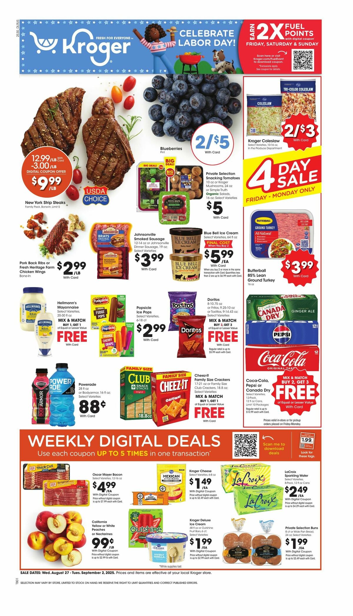 Kroger Weekly Ad from August 27