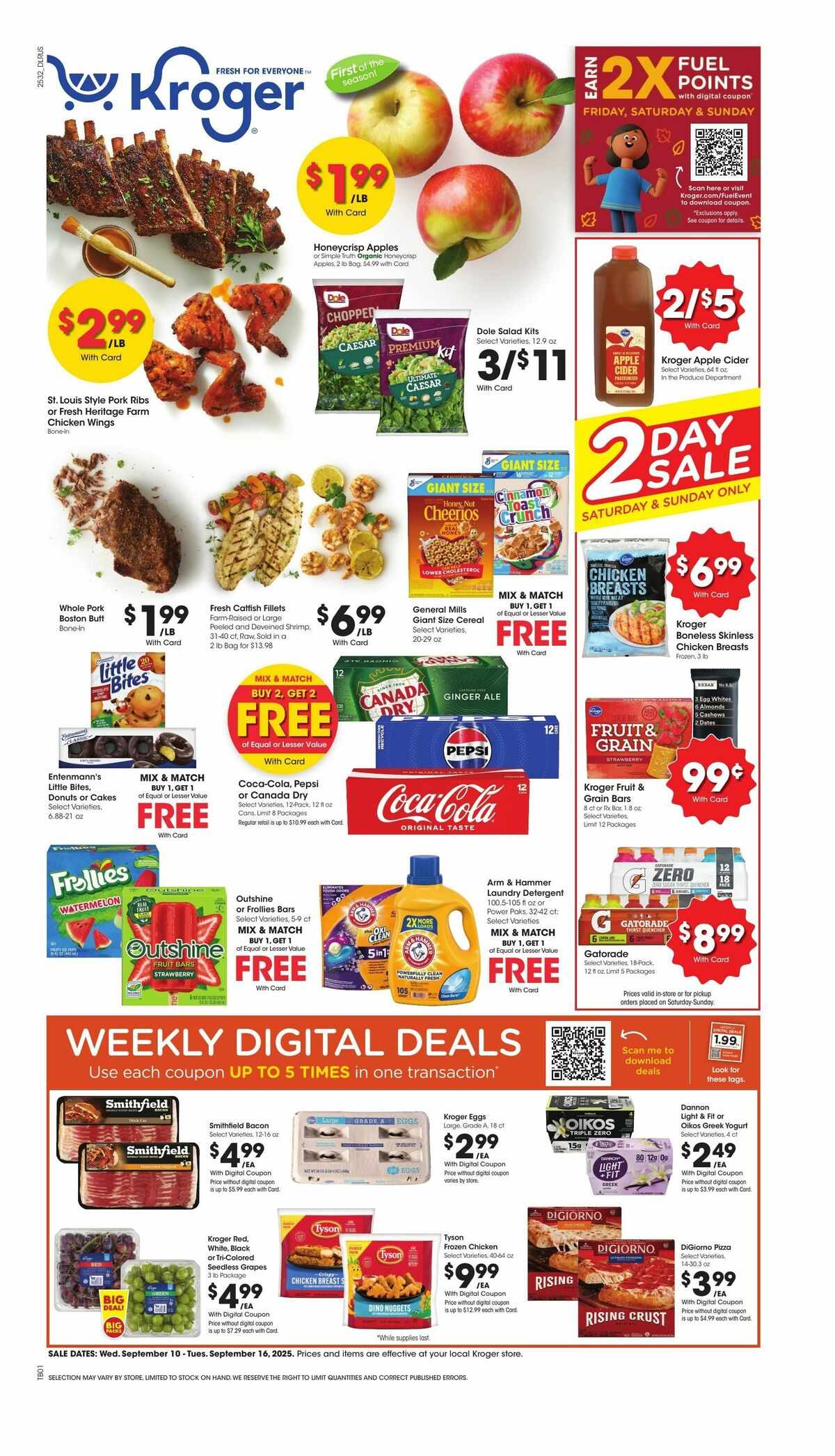 Kroger Weekly Ad from September 10