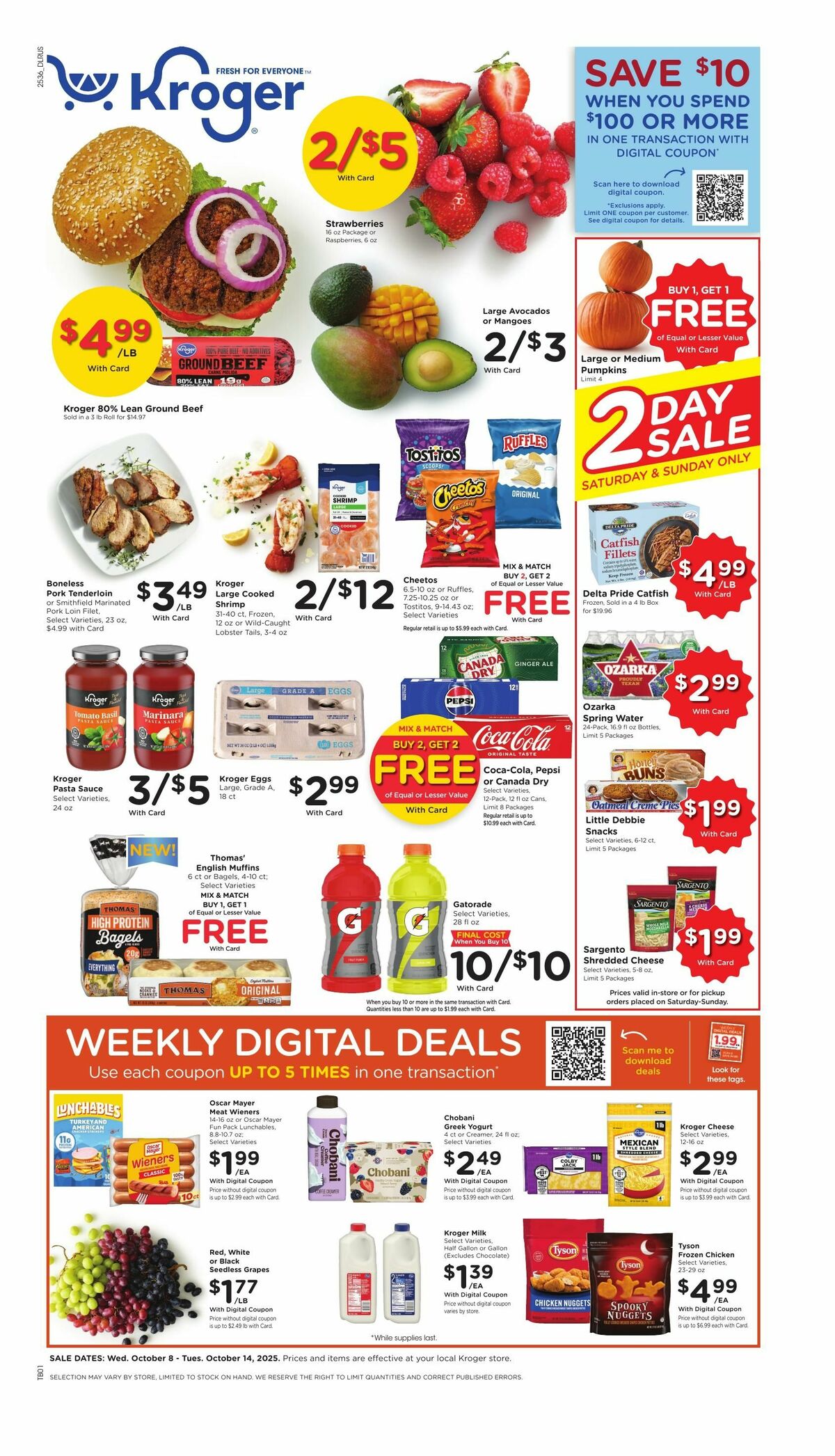 Kroger Weekly Ad from October 8