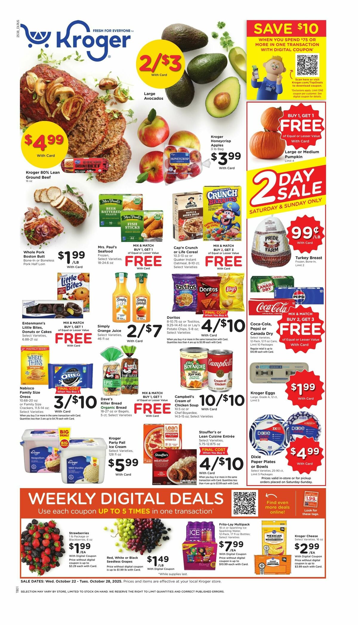 Kroger Weekly Ad from October 22