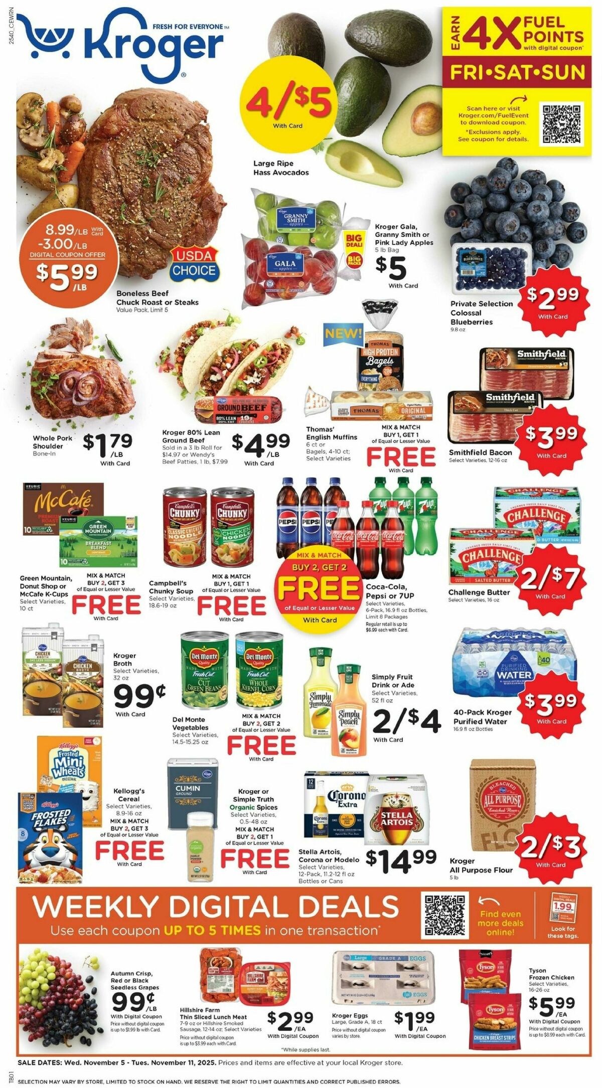 Kroger Weekly Ad from November 5