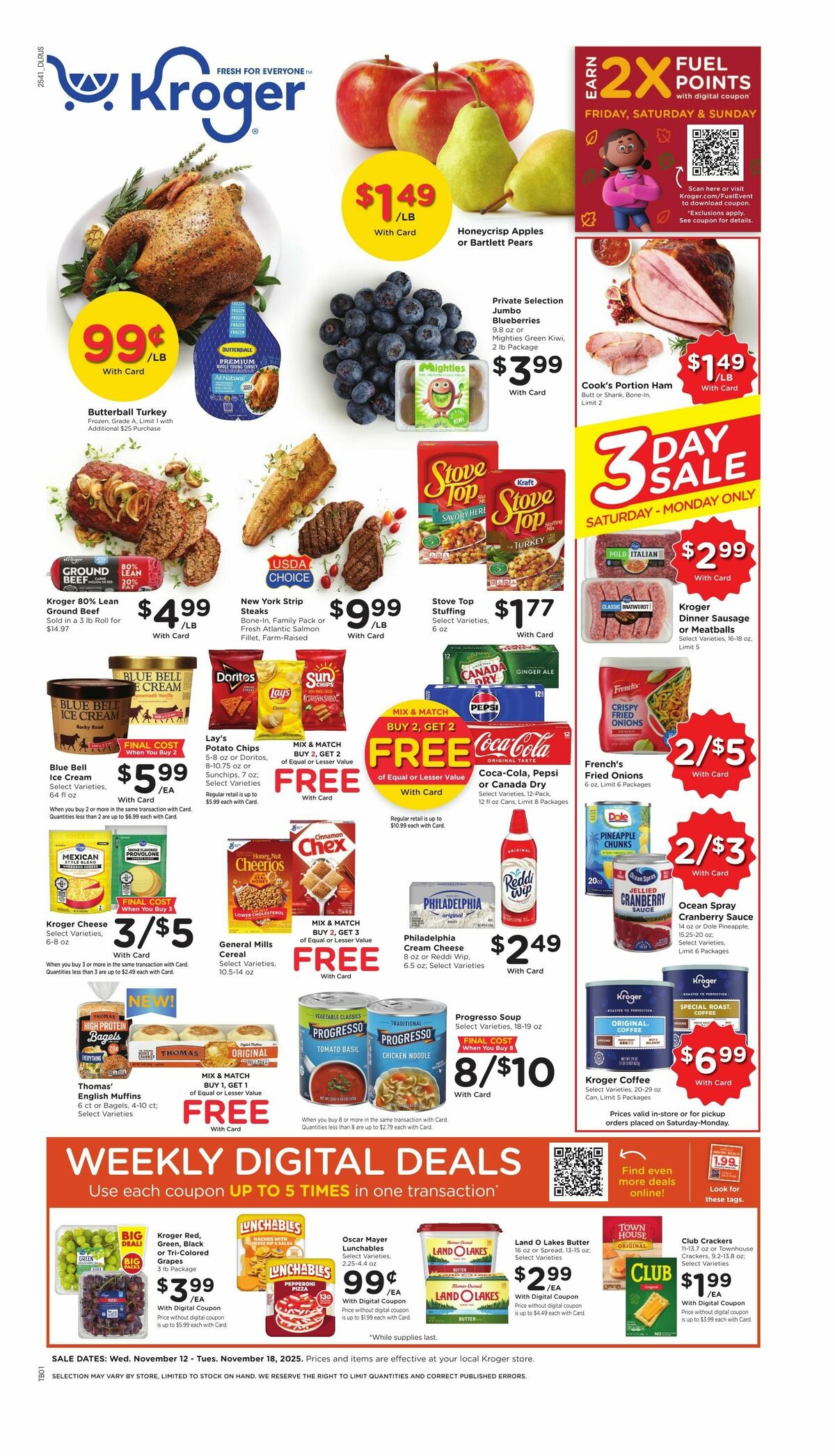 Kroger Weekly Ad from November 12