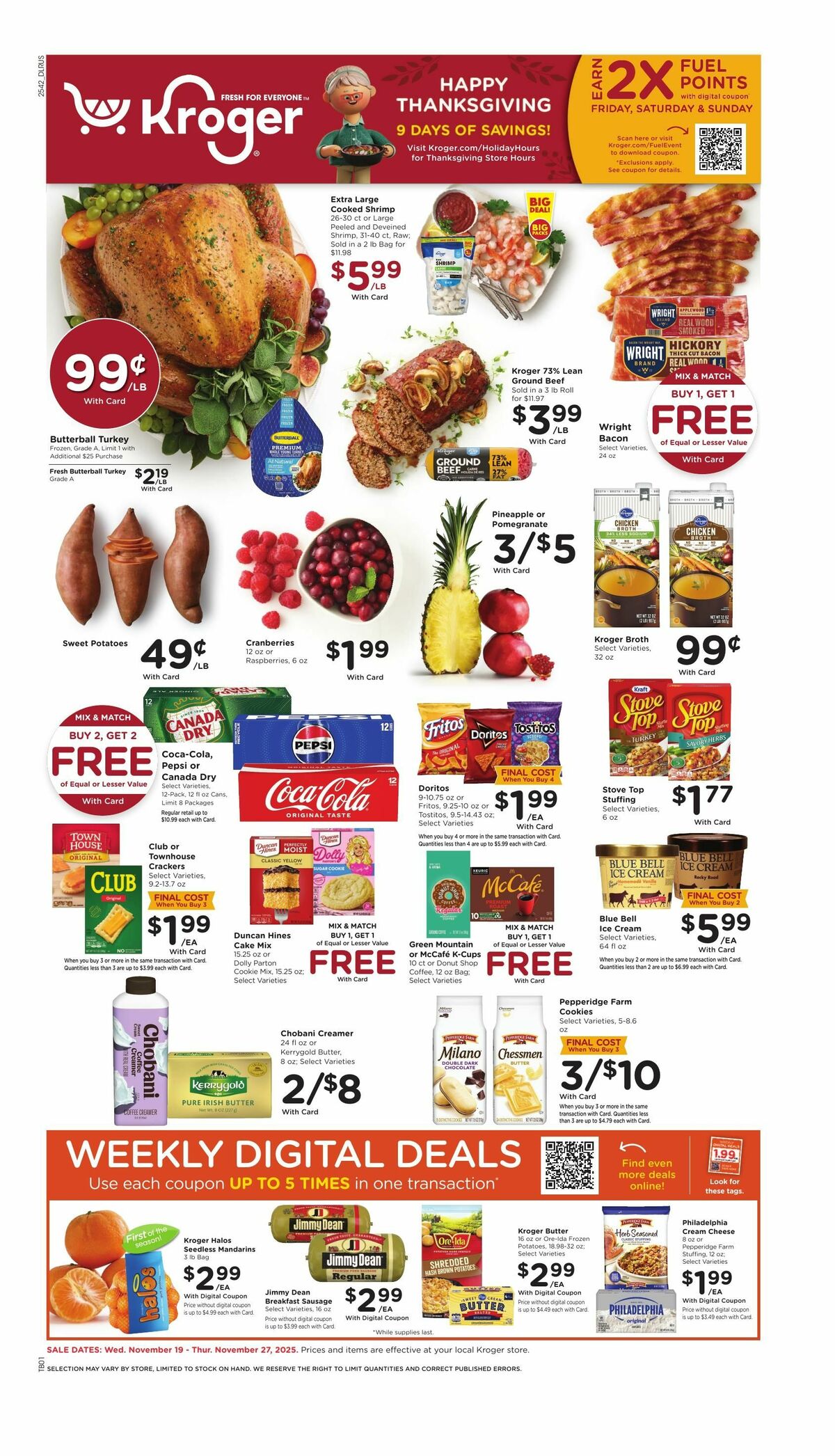 Kroger Weekly Ad from November 19