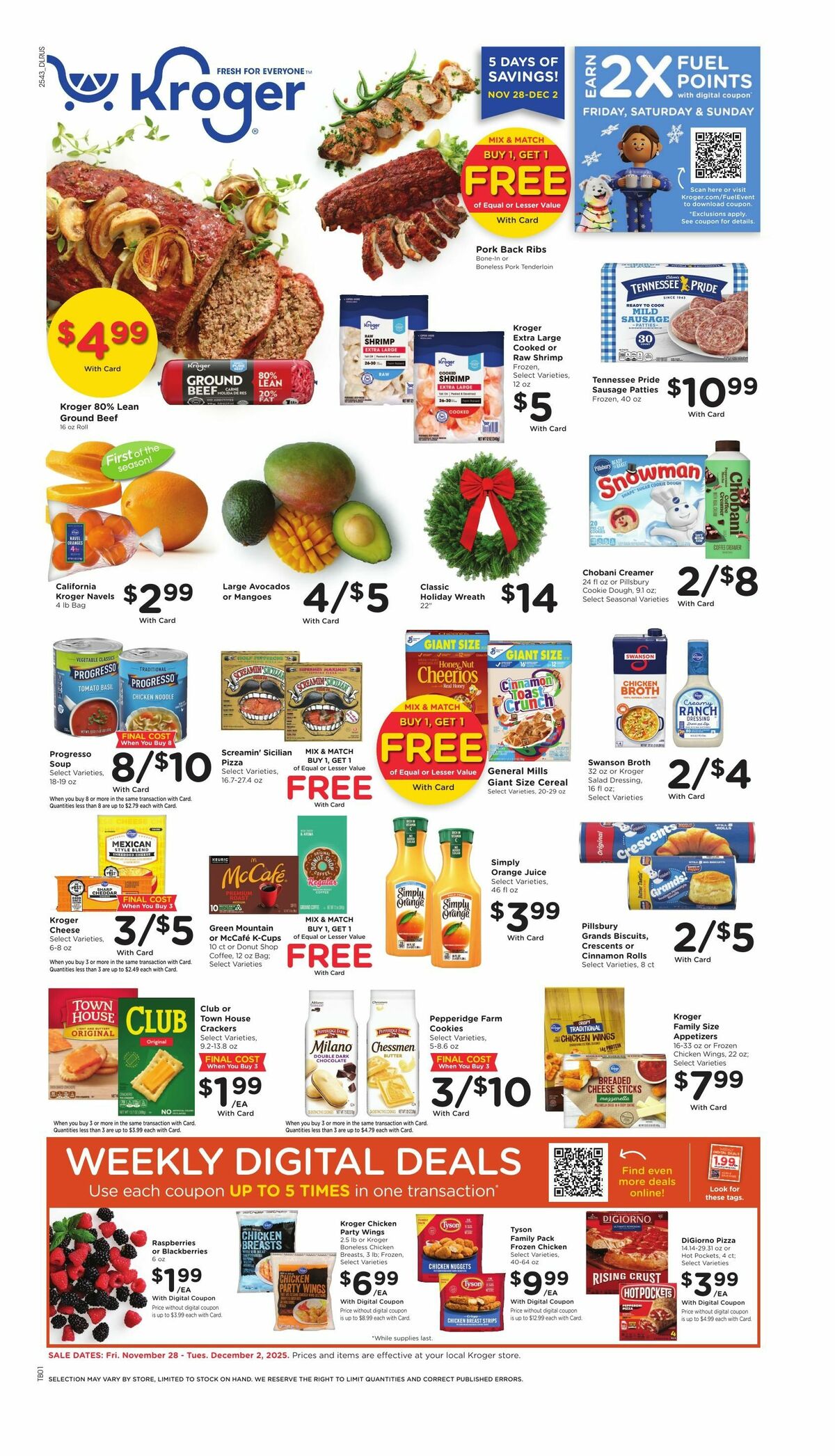 Kroger Weekly Ad from November 28