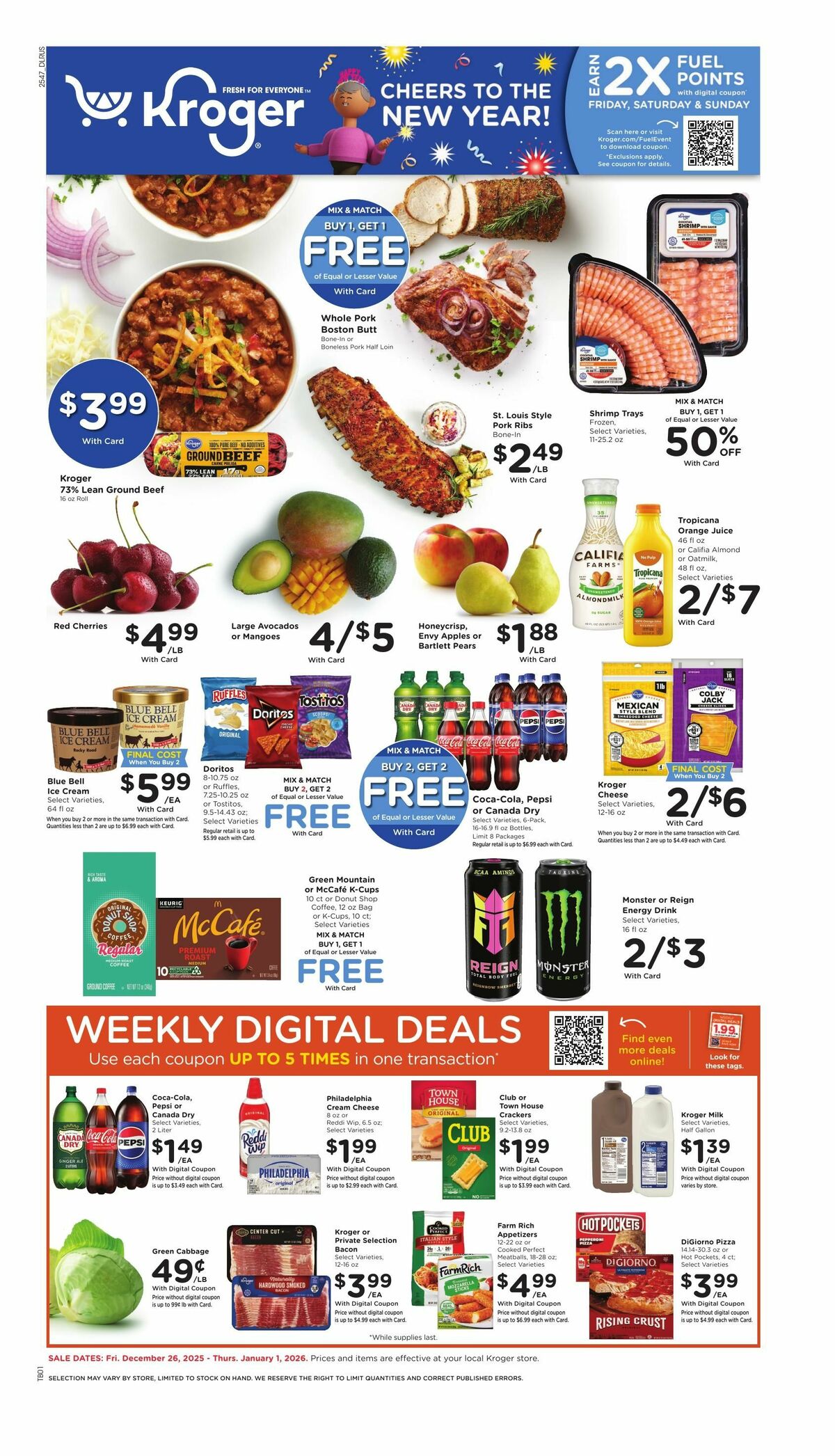 Kroger Weekly Ad from December 26