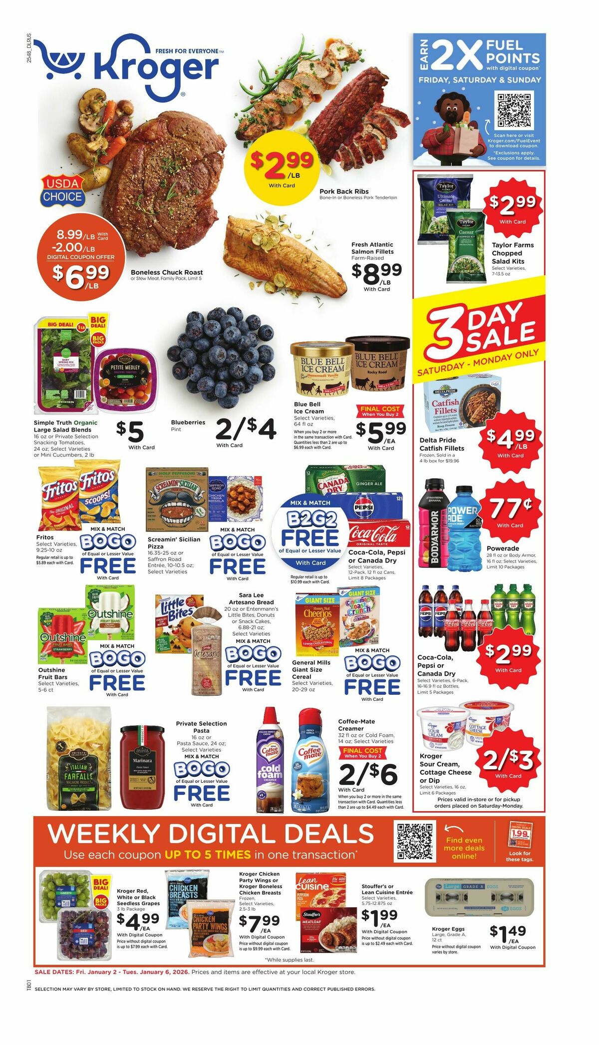 Kroger Weekly Ad from January 2