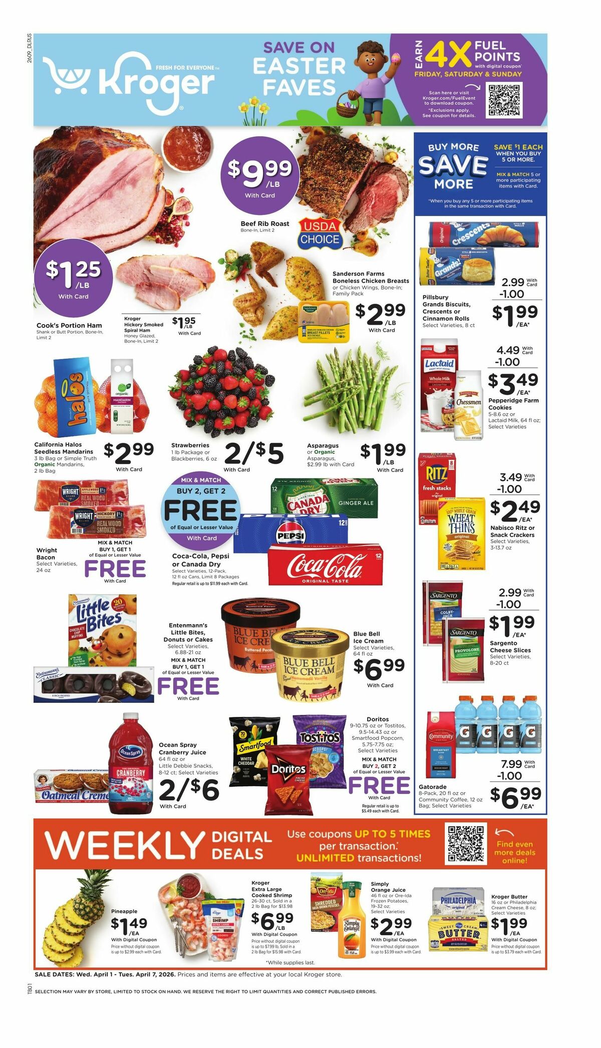 Kroger Weekly Ad from April 1
