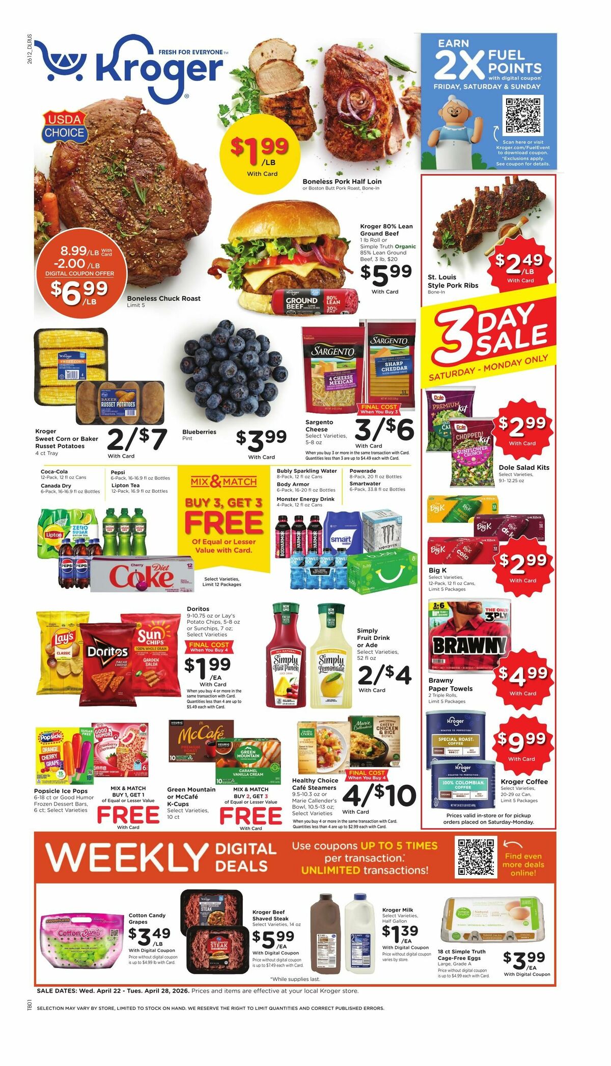 Kroger Weekly Ad from April 22