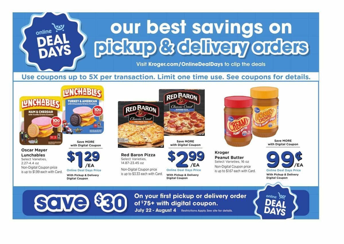 Kroger Weekly Ad from July 22