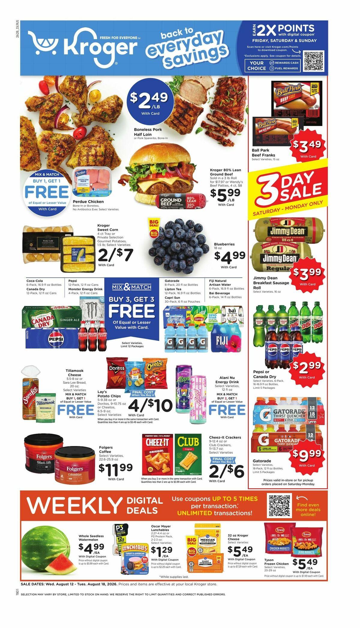 Kroger Weekly Ad from August 12