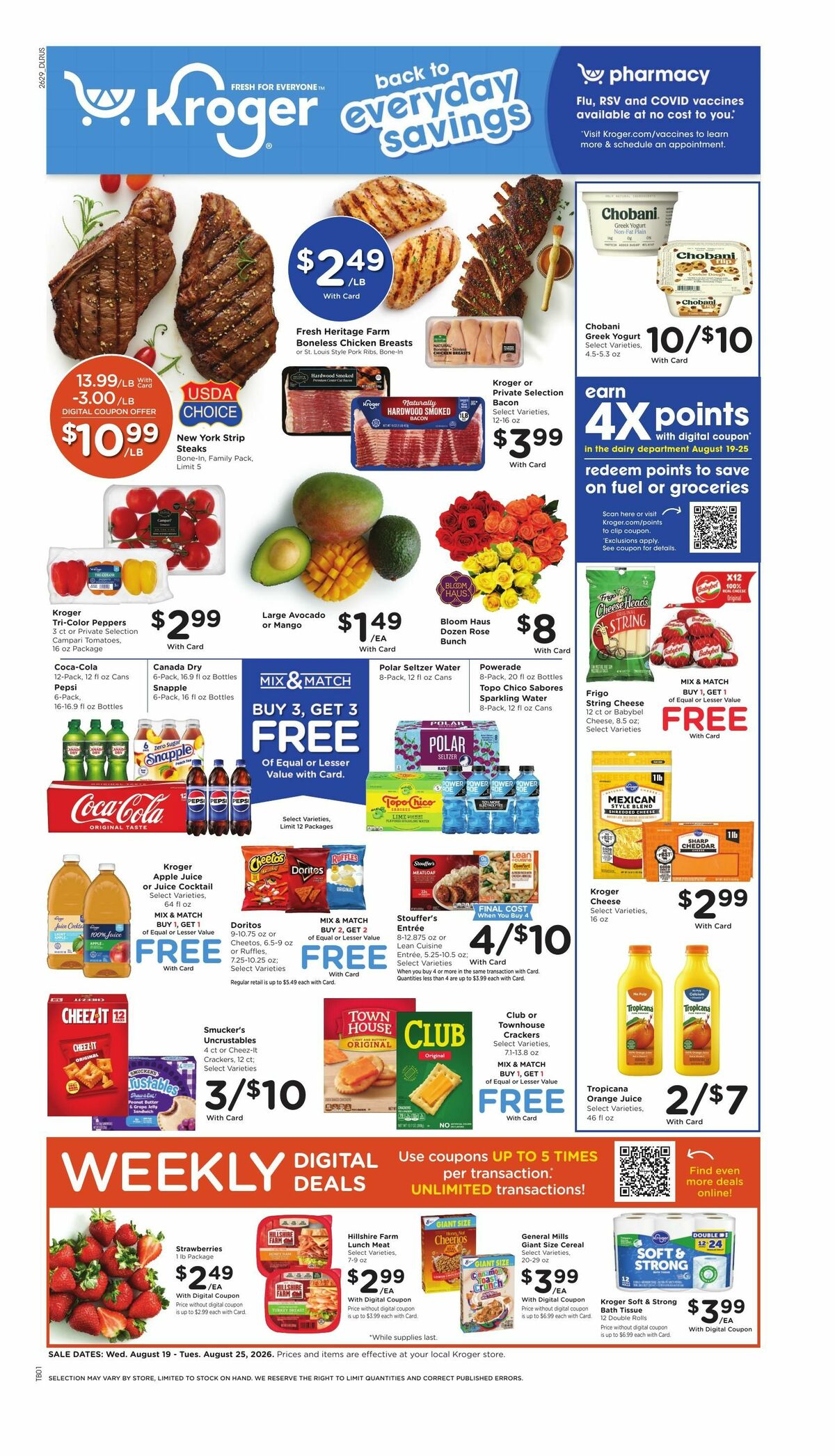 Kroger Weekly Ad from August 19