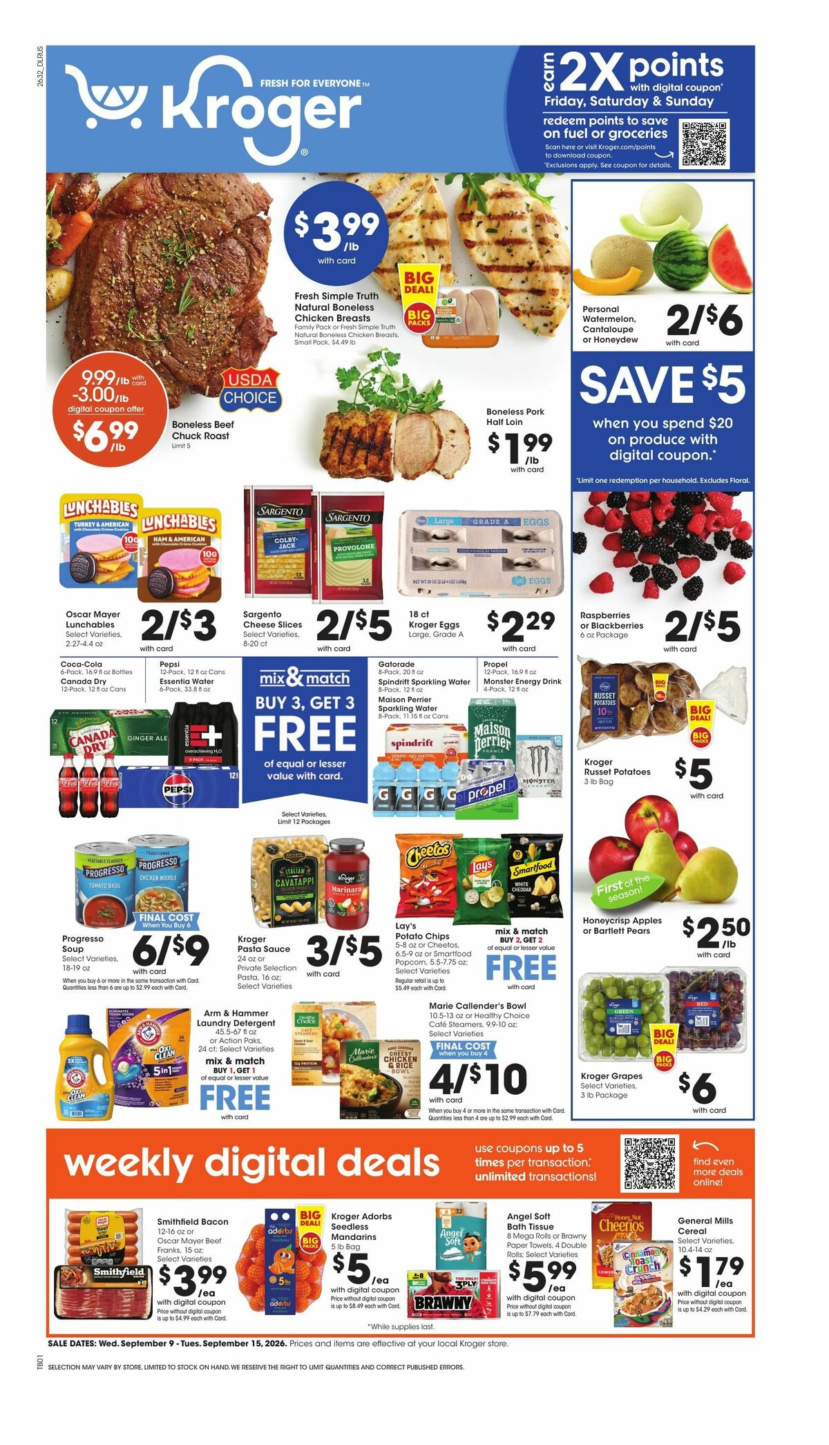 Kroger Weekly Ad from September 9