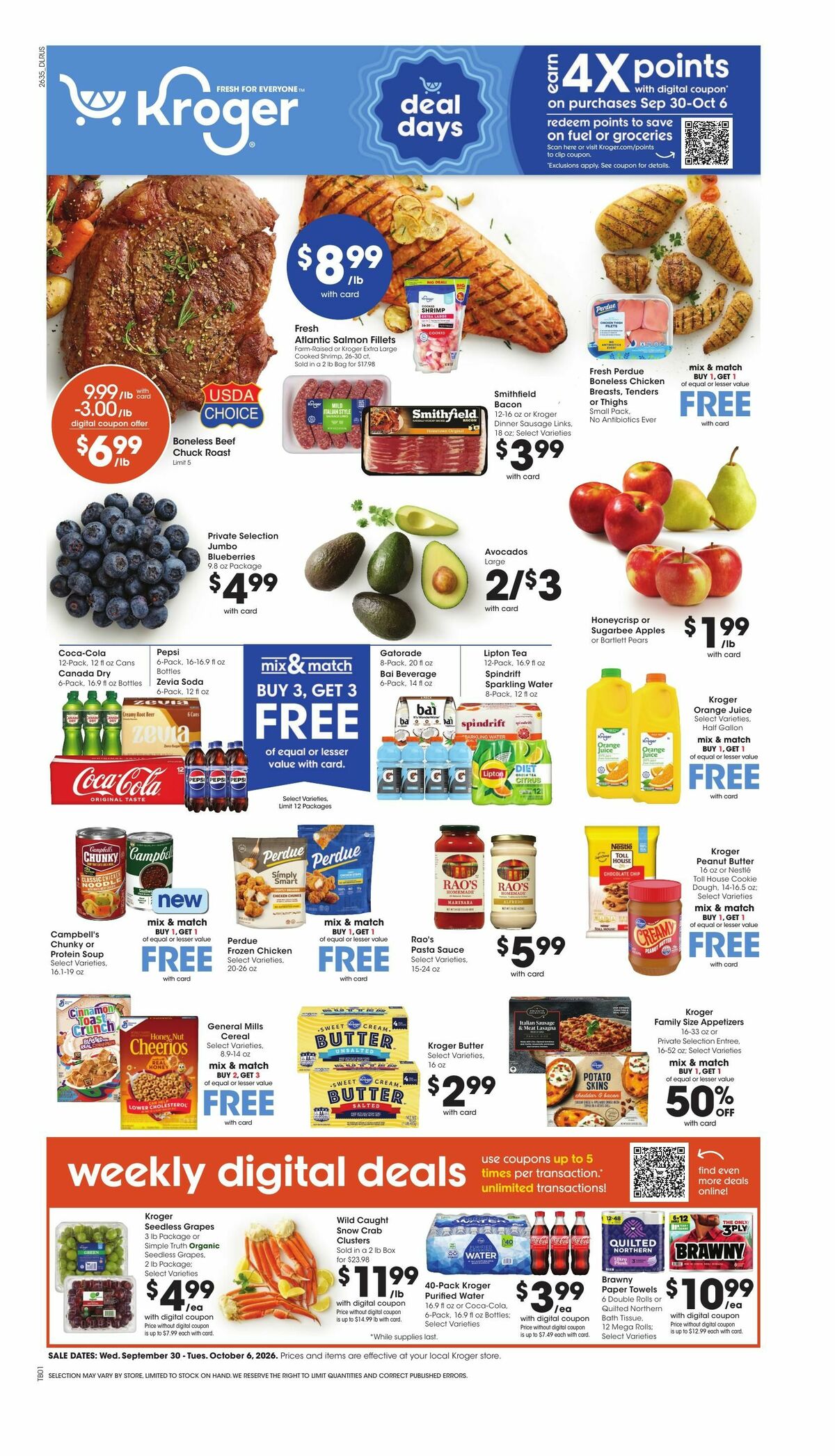 Kroger Weekly Ad from September 30