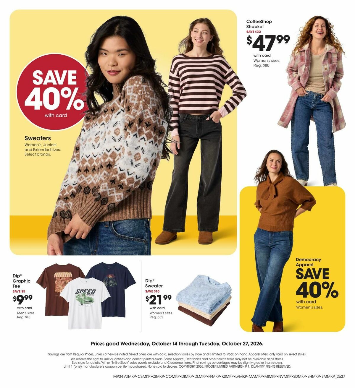 Kroger Weekly Ad from October 14