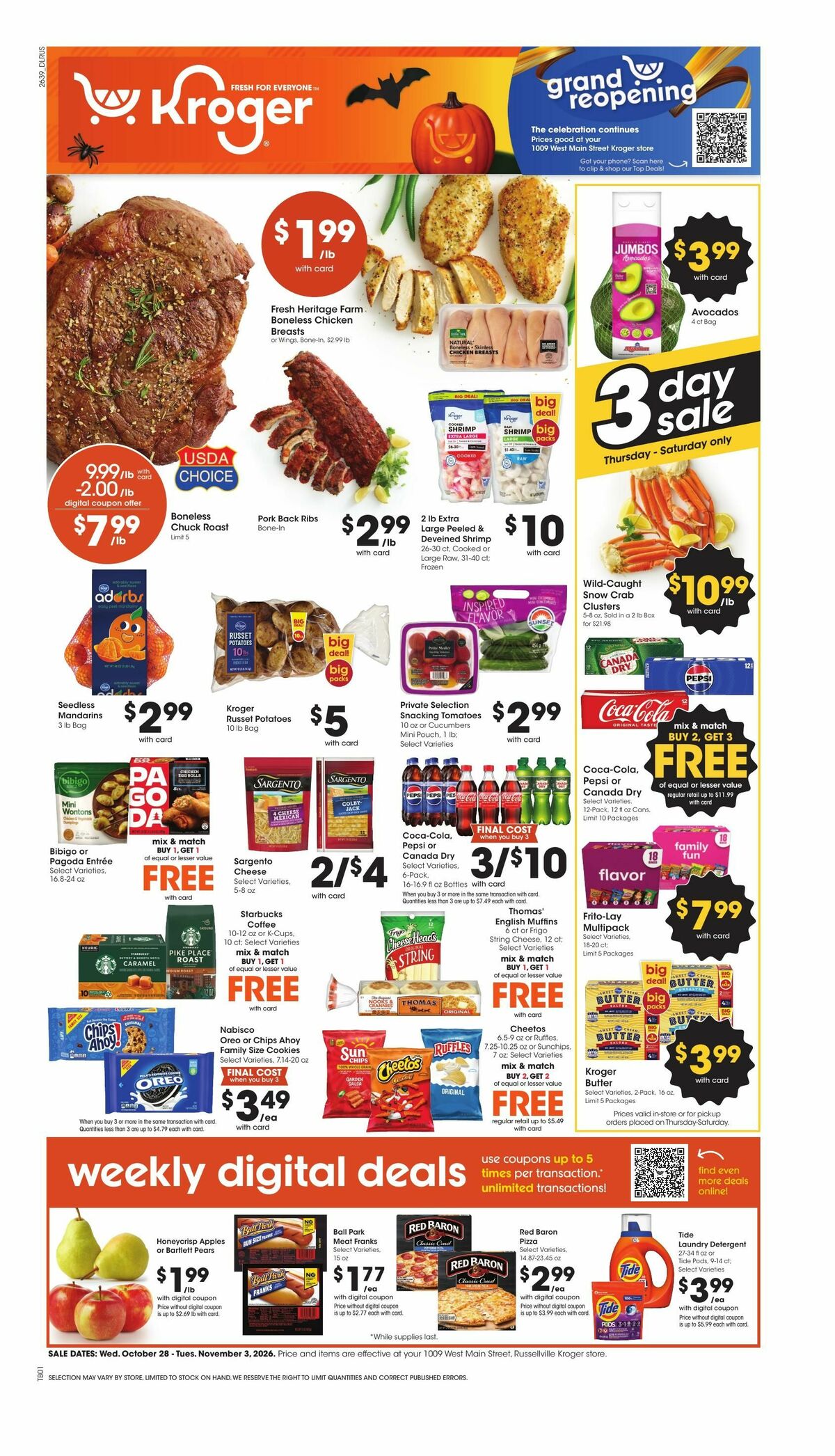 Kroger Weekly Ad from October 28