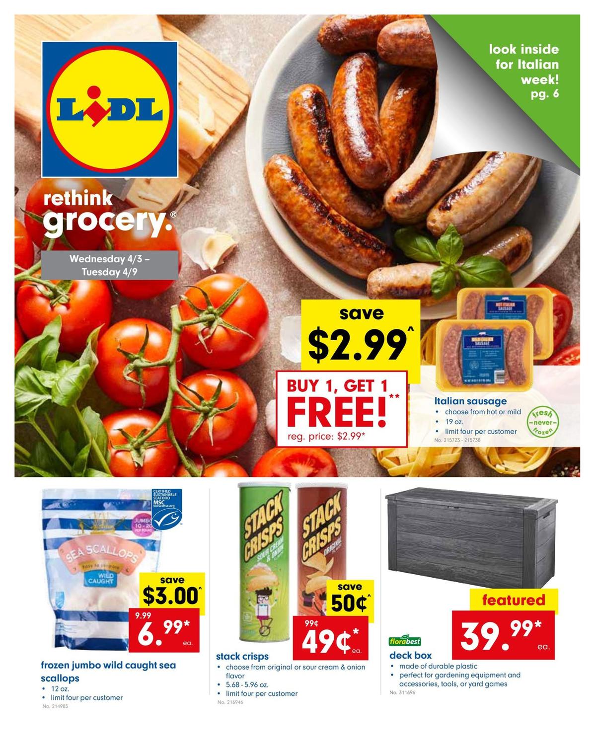 LIDL Weekly Ad from April 3