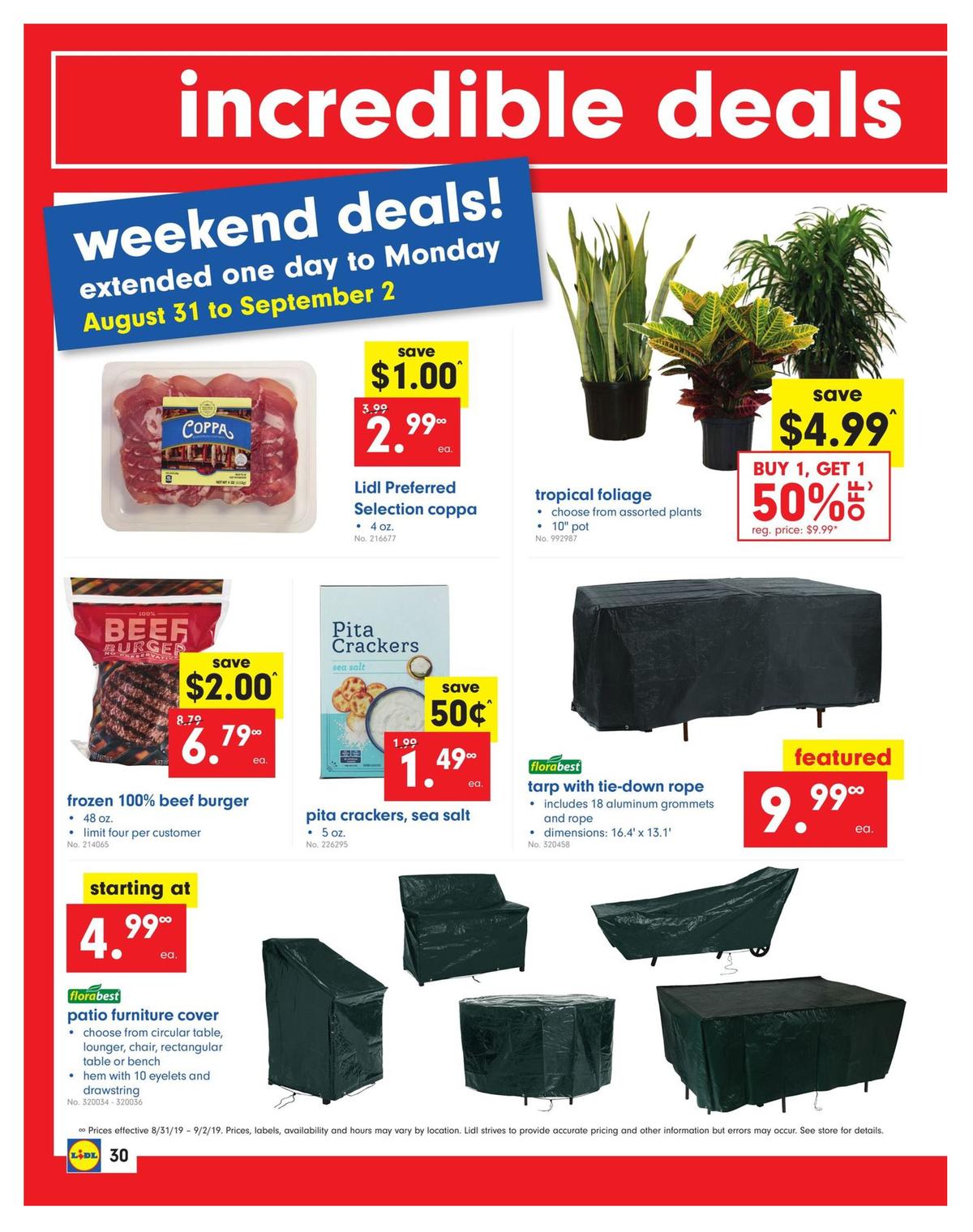 LIDL Weekly Ad from August 28