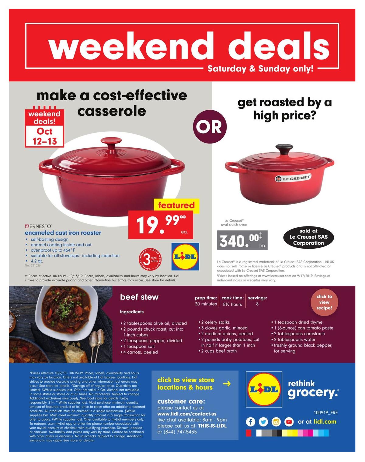 LIDL Weekly Ad from October 9