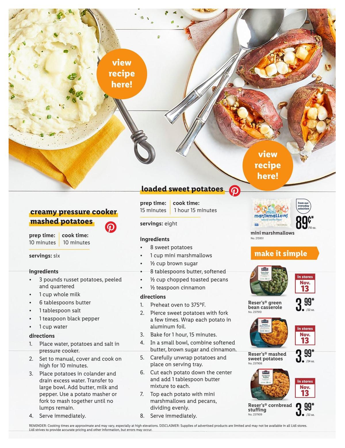 LIDL Holiday Magazine Weekly Ad from October 30