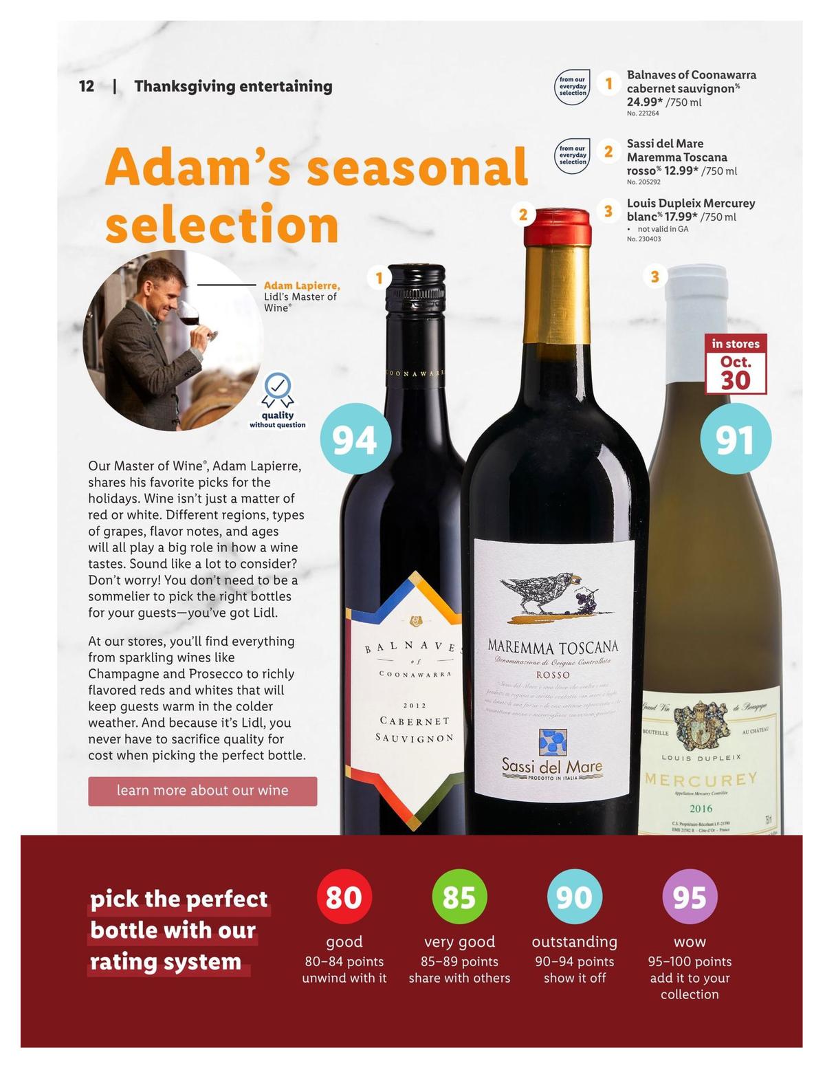 LIDL Holiday Magazine Weekly Ad from October 30