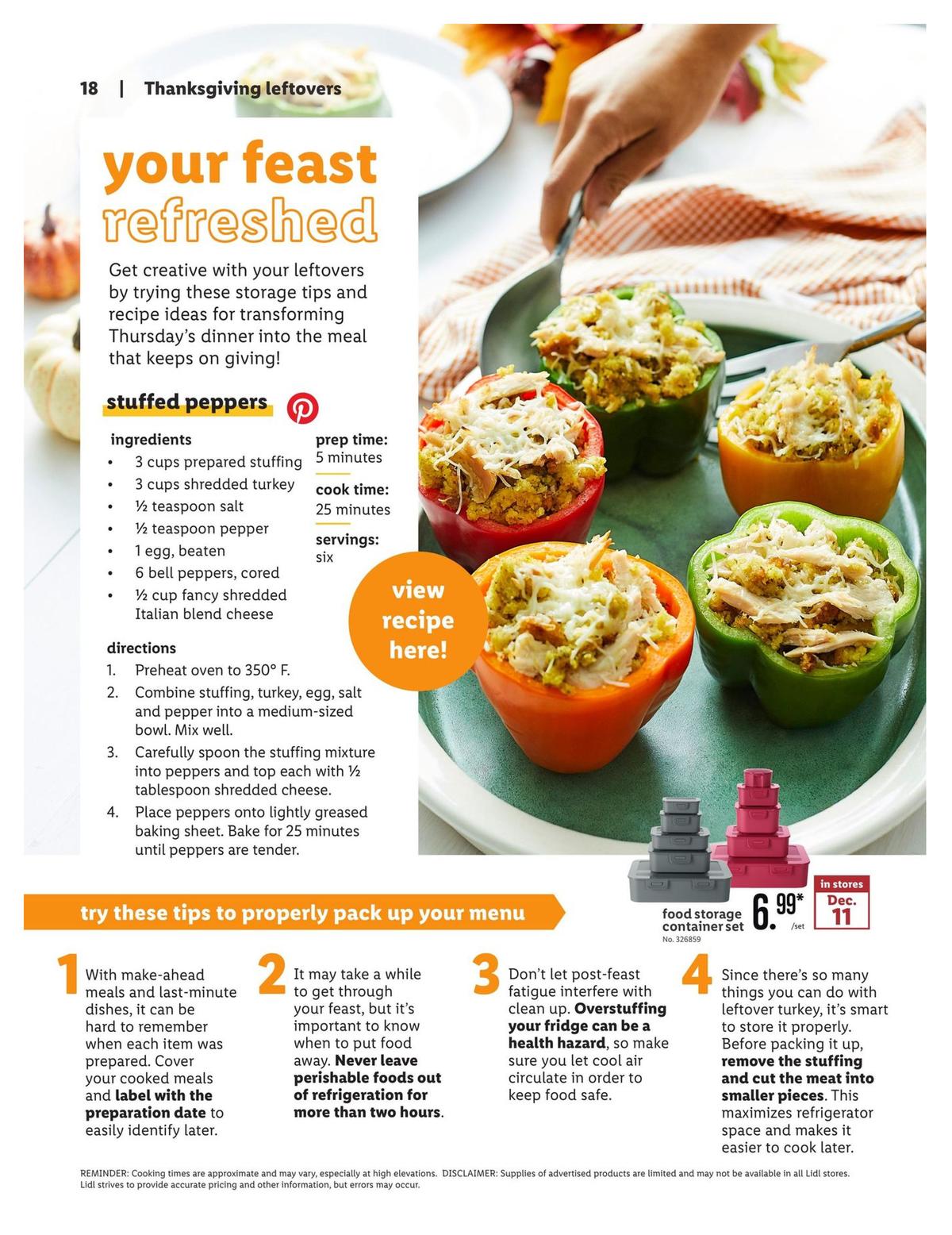 LIDL Holiday Magazine Weekly Ad from October 30