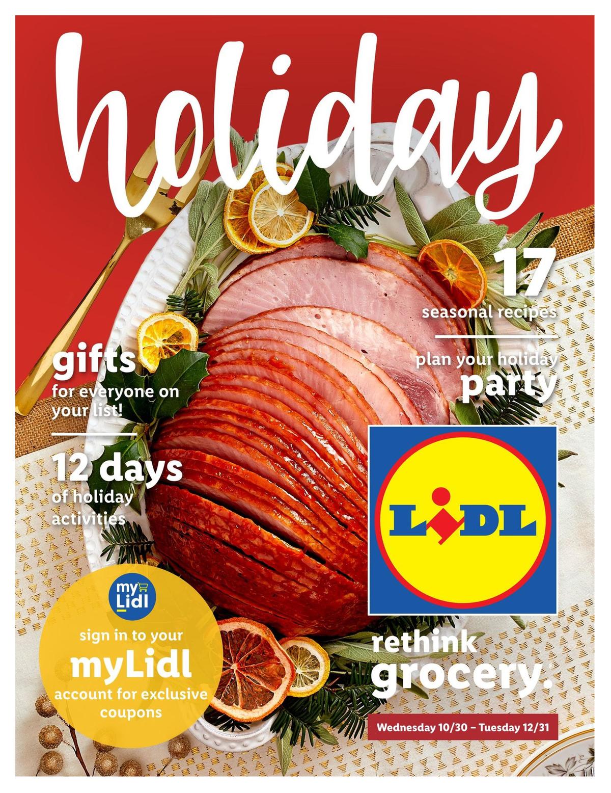 LIDL Holiday Magazine Weekly Ad from October 30