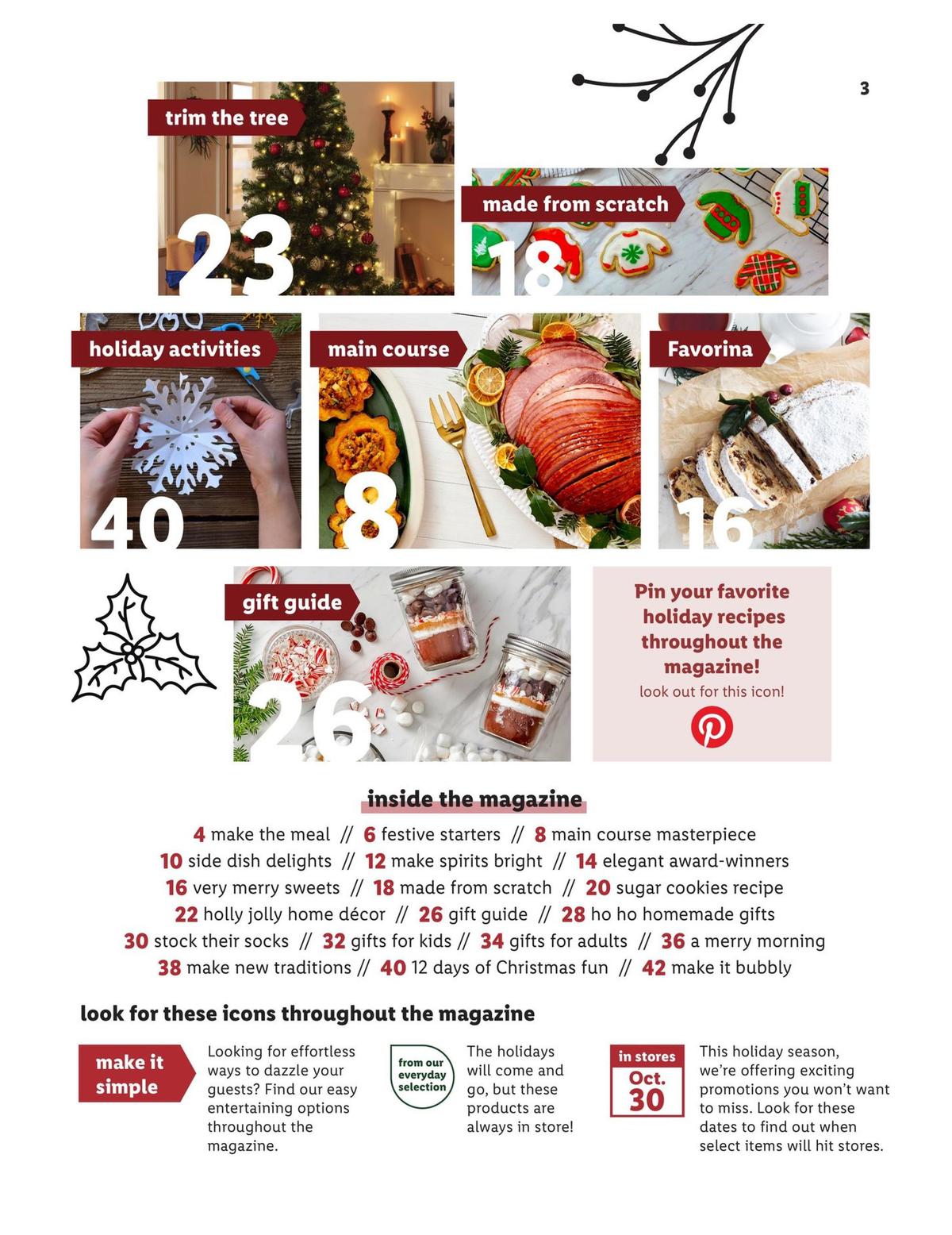 LIDL Holiday Magazine Weekly Ad from October 30